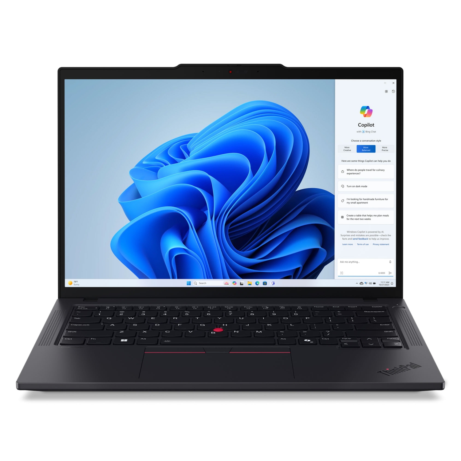 Lenovo ThinkPad T14 Gen 5 Intel Laptop, 14" IPS 60Hz, Intel Core Ultra 7 165U vPro, 32, 1TB SSD