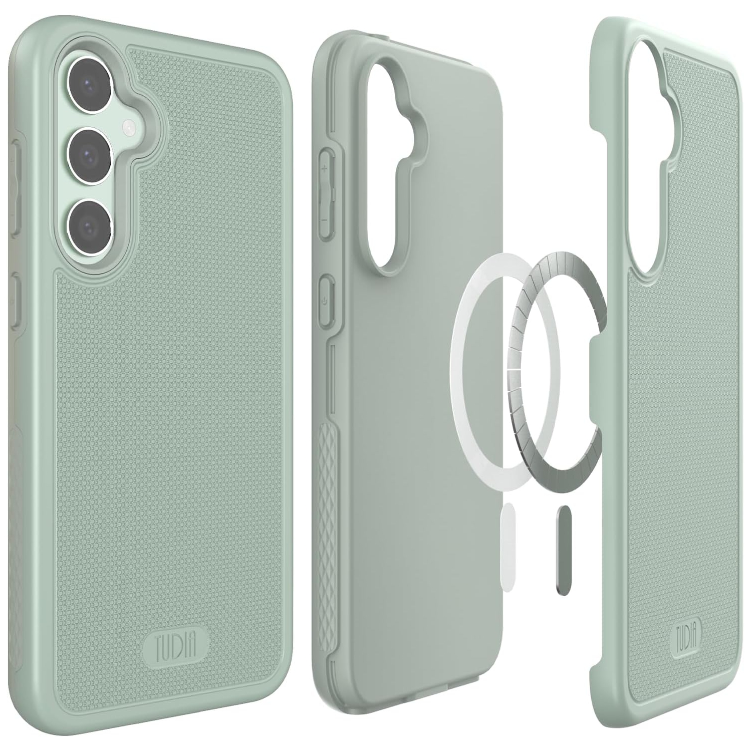 TUDIA MergeGrip Samsung Galaxy S23 FE Case Magsafe Compatible - Green Lily