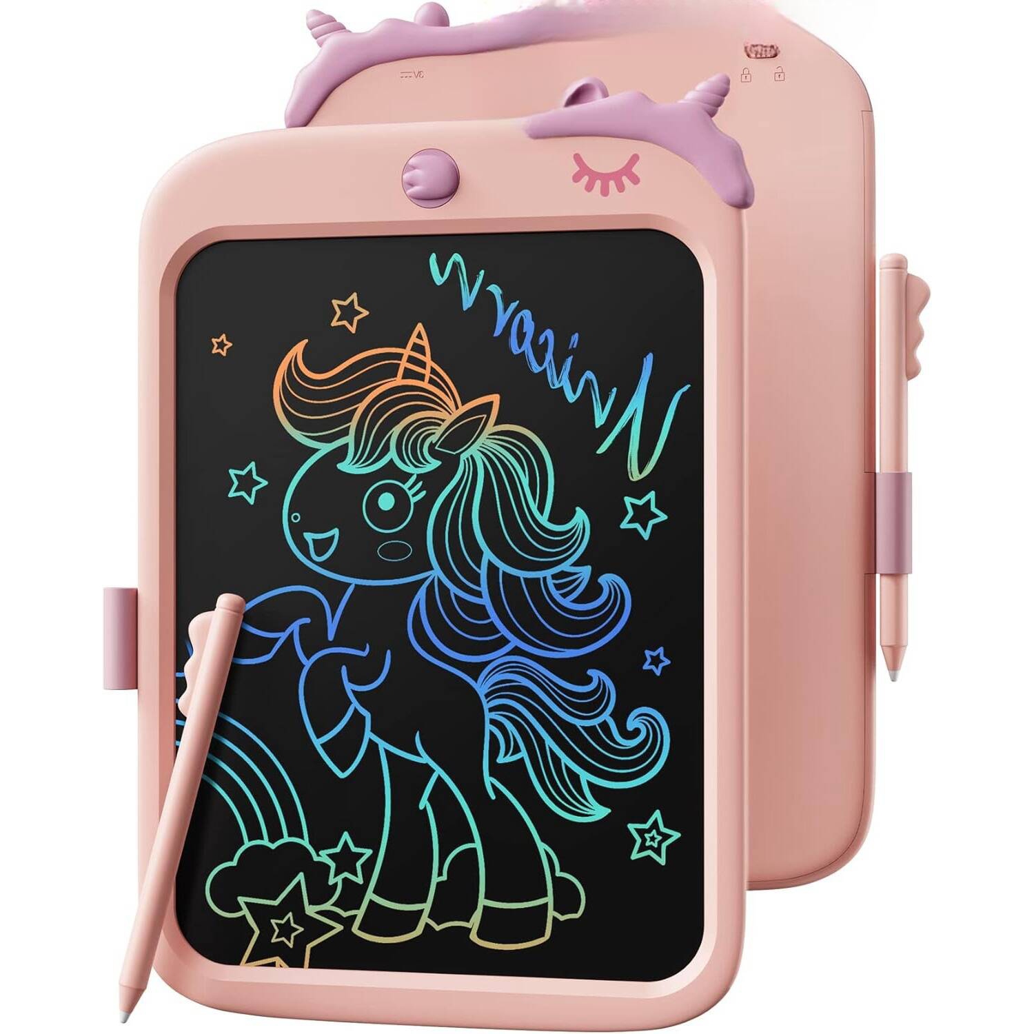 Tableau de travail à écran ACL pour enfants, tablette à dessin Doodle Board de 10&nbsp;po avec fonction de verrouillage, cadeau de jouet