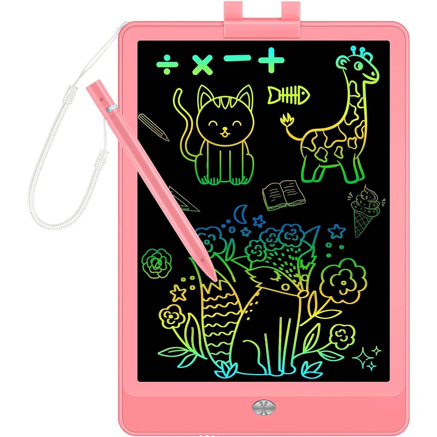 Tablette d’écriture ACL avec stylet, 8.5&nbsp;po tableau effaçable pour tout-petits, tablette à dessin pour enfants, cadeau d’anniversaire de Noël