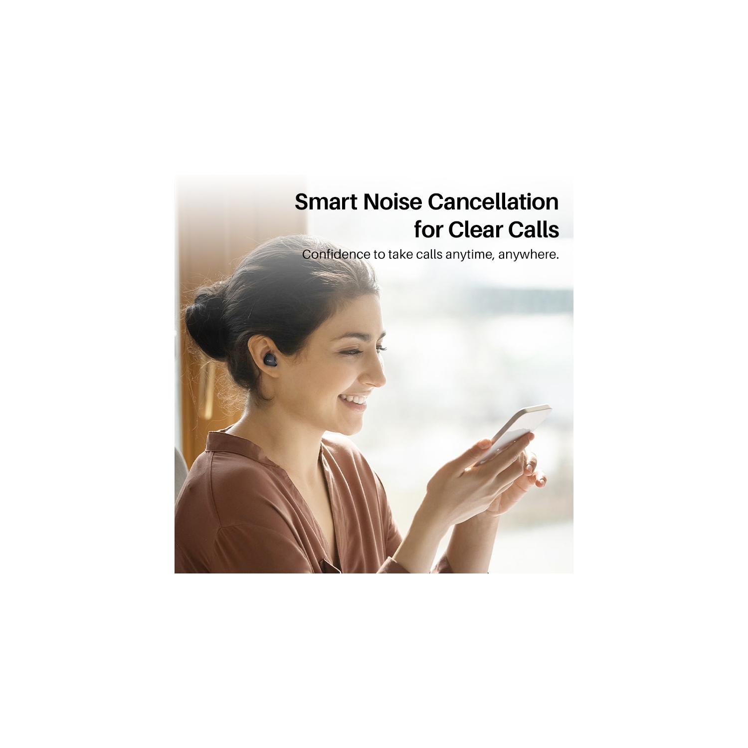 TOZO T18 Bluetooth 5.3 True Wireless Stereo Earbuds IPX8 Waterproof in Ear Headset Call Noise Reduction Headphones with Digital Display and