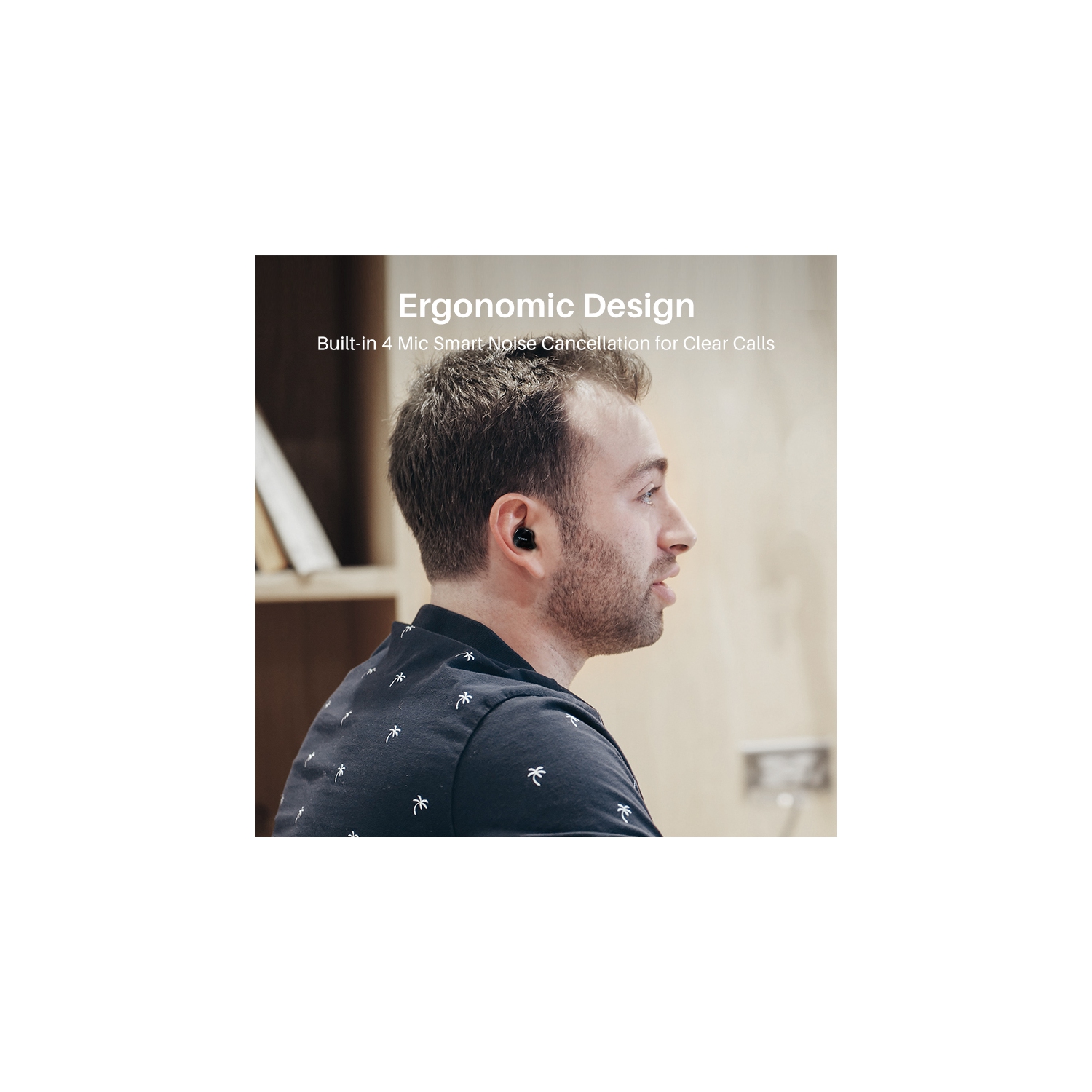 TOZO T18 Bluetooth 5.3 True Wireless Stereo Earbuds IPX8 Waterproof in Ear Headset Call Noise Reduction Headphones with Digital Display and