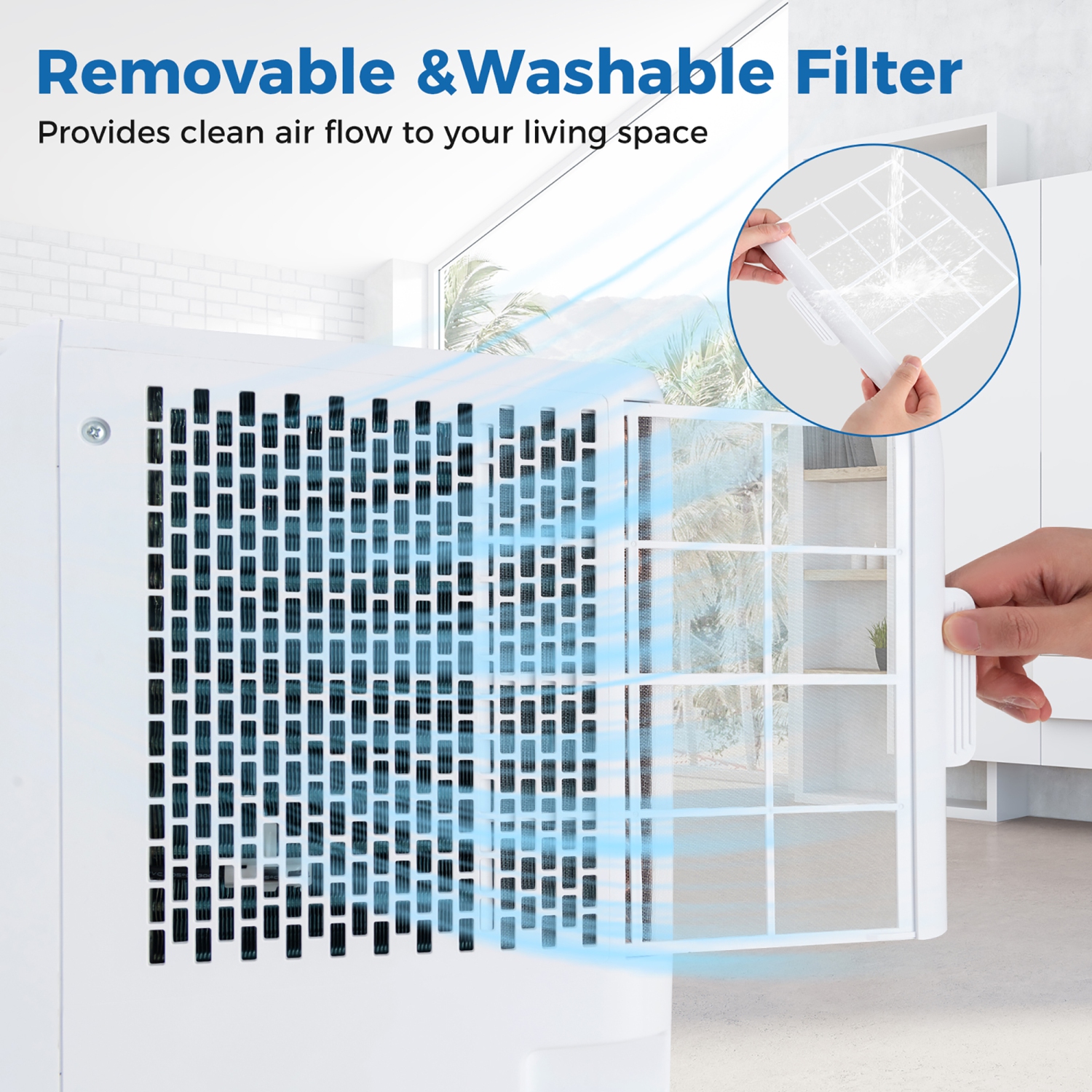 Gymax 8000 BTU Portable Air Conditioner 3 in 1 Floor AC Unit w/ Fan & Dehumidifier Quiet Air Cooler