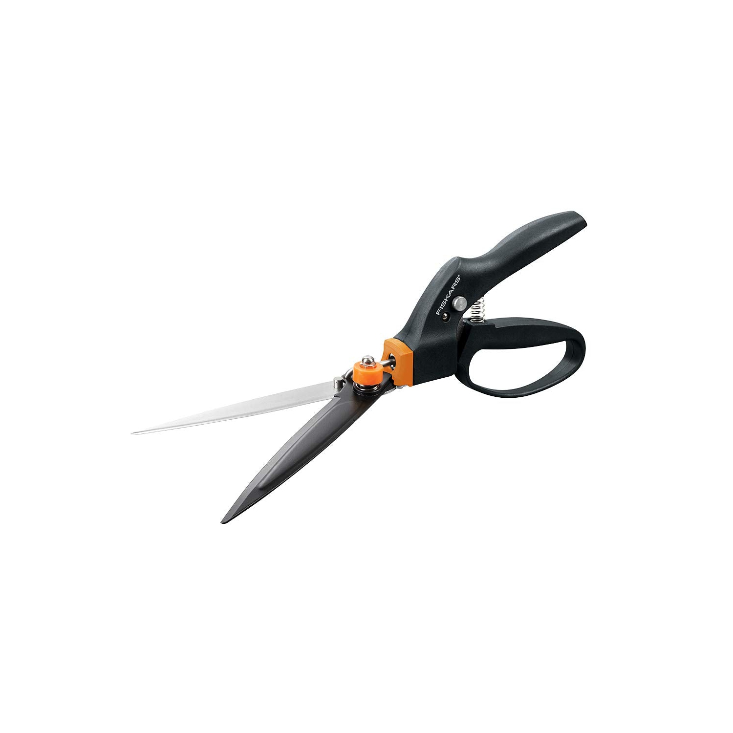 Fiskars – Ciseaux à gazon pivotants Fiskars Garden 392171-1001, noir/orange