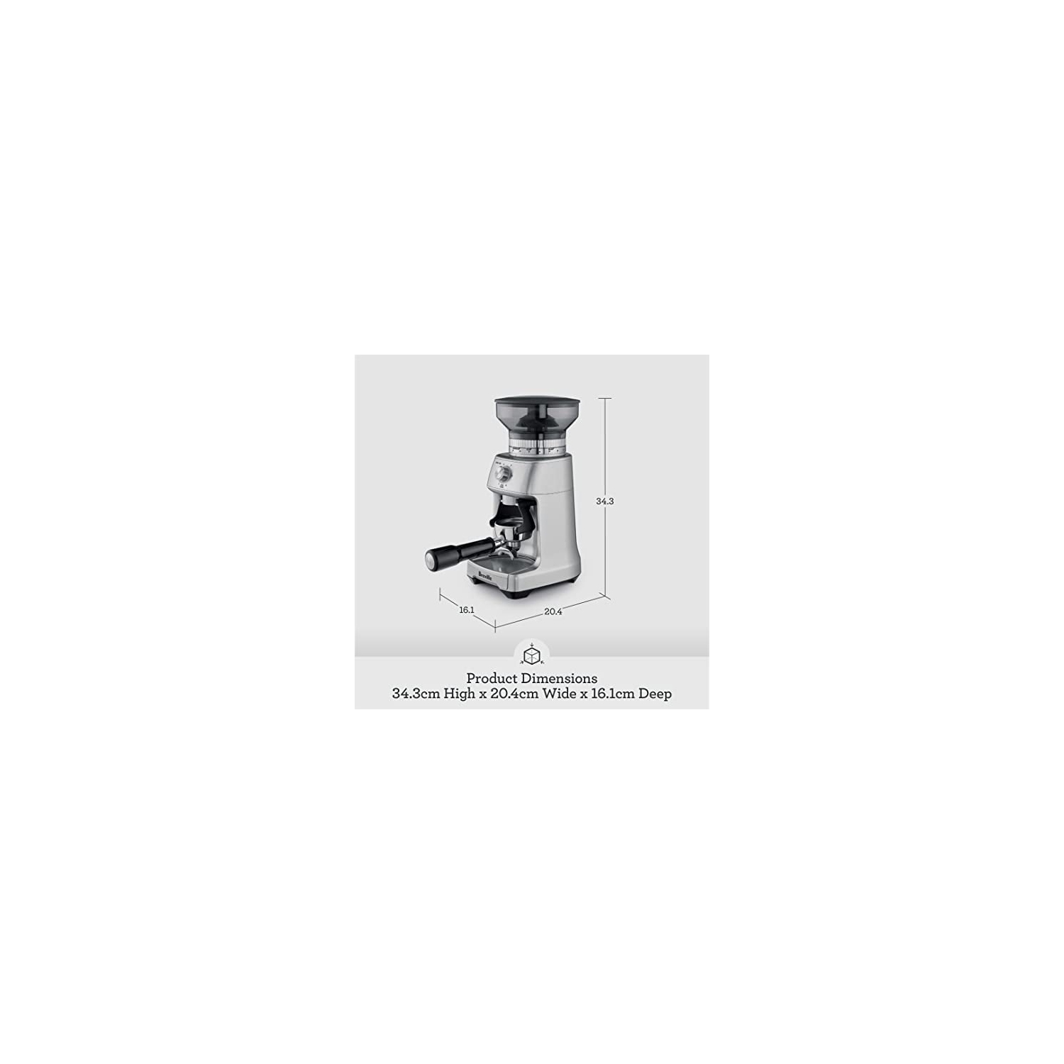 Breville BCG600SIL The Dose Control Pro Coffee Grinder, Silver