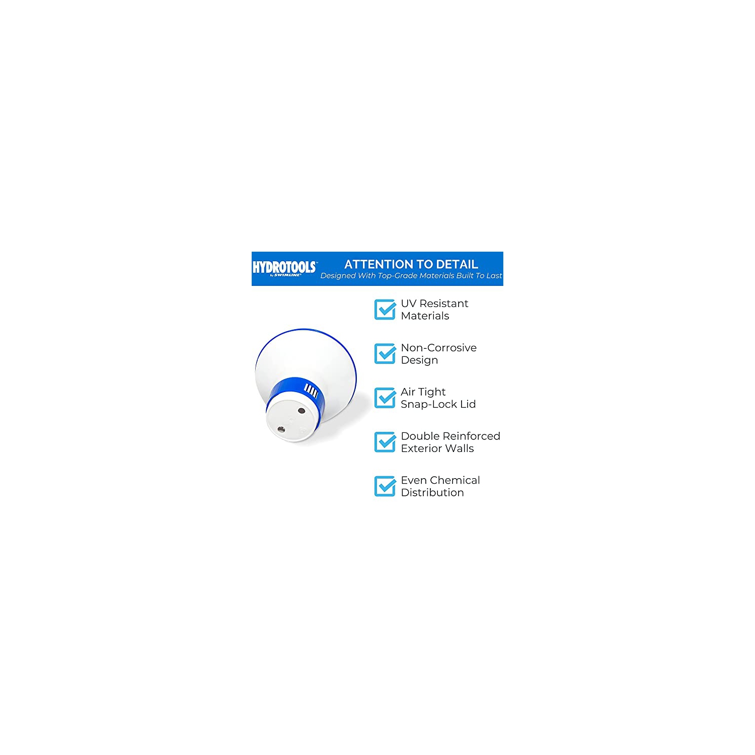 Solstice by International Leisure Products – distributeur de produits chimiques pour mini-tablettes Hydro Tools 8715 flottant