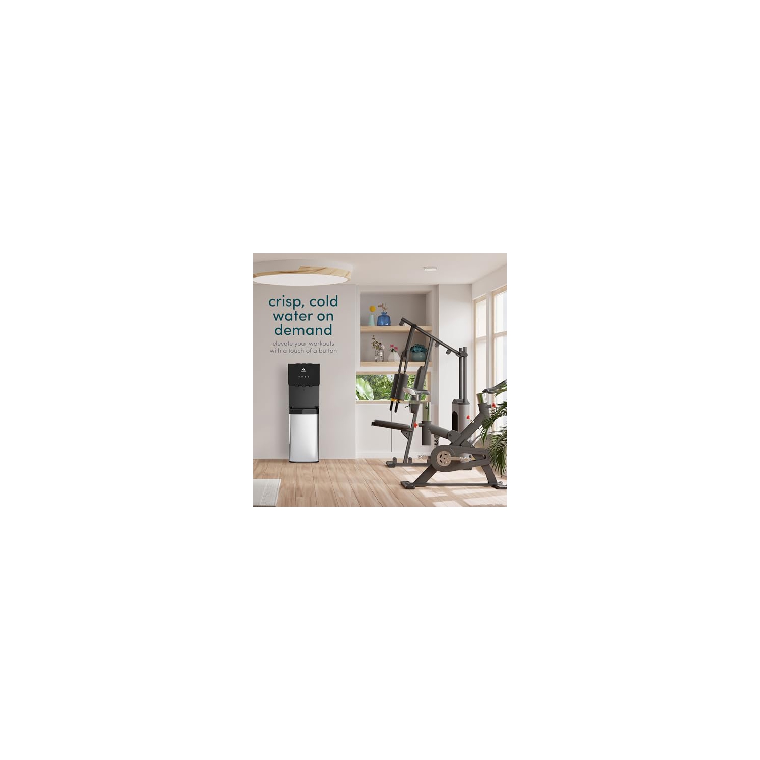 Avalon Bottom Loading Water Cooler Water Dispenser, 3 Temperature, UL/Energy Star Approved, Black & Stainless Steel