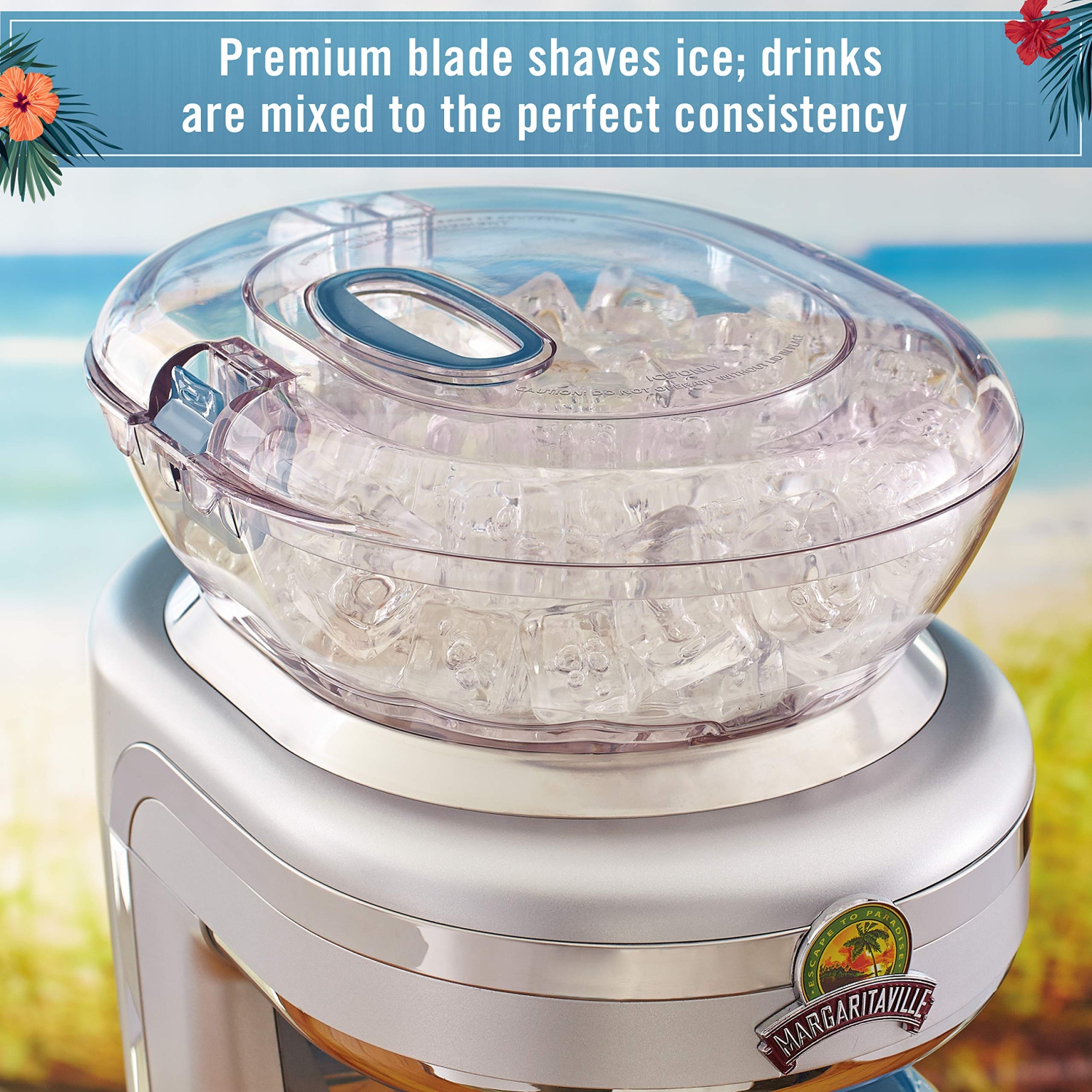 Margaritaville Key West Frozen Concoction Maker with Easy Pour Jar and XL Ice Reservoir,Green