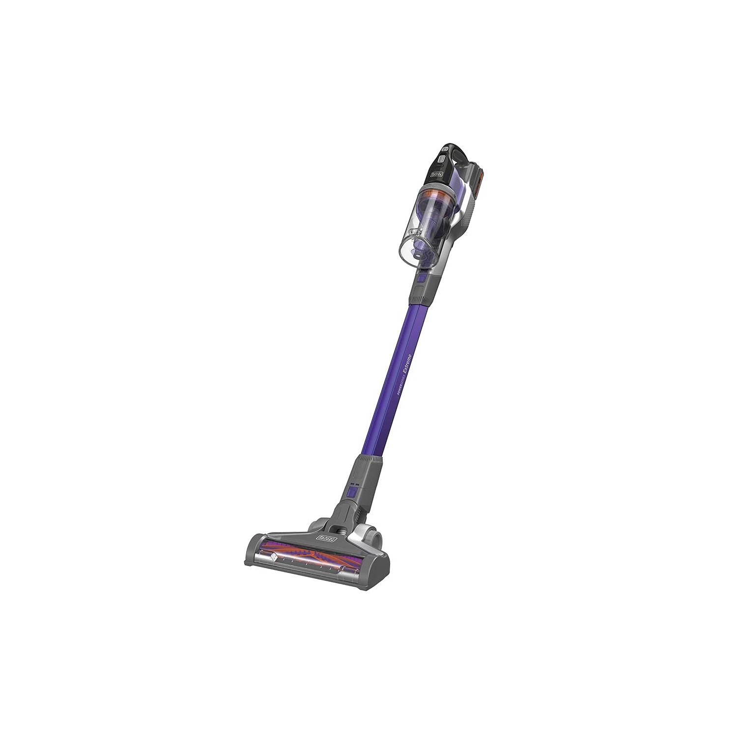 Aspirateur-balai sans fil BLACK+Decker PowerSeries Extreme pour animaux, violet