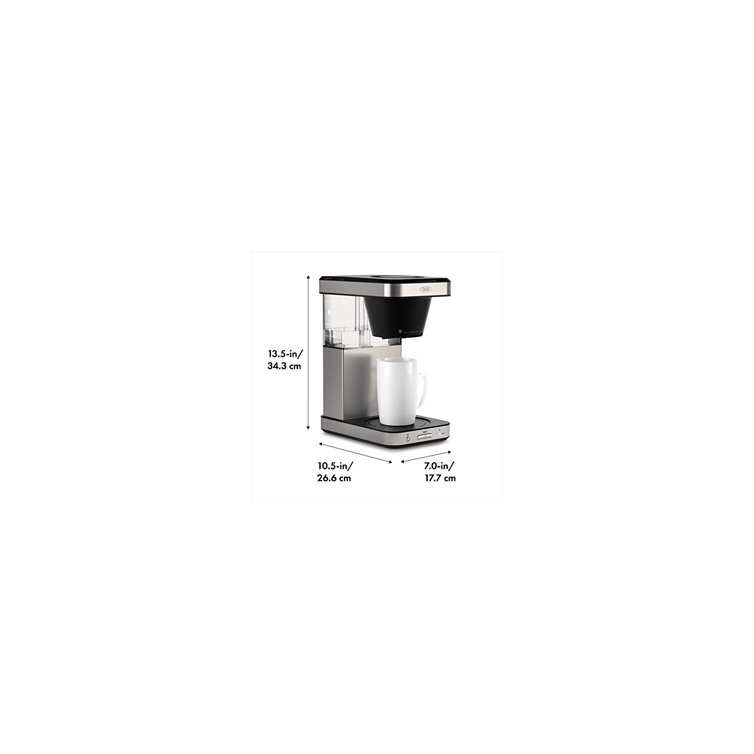 OXO Brew 8 Cup Coffee Maker, Stainless Steel