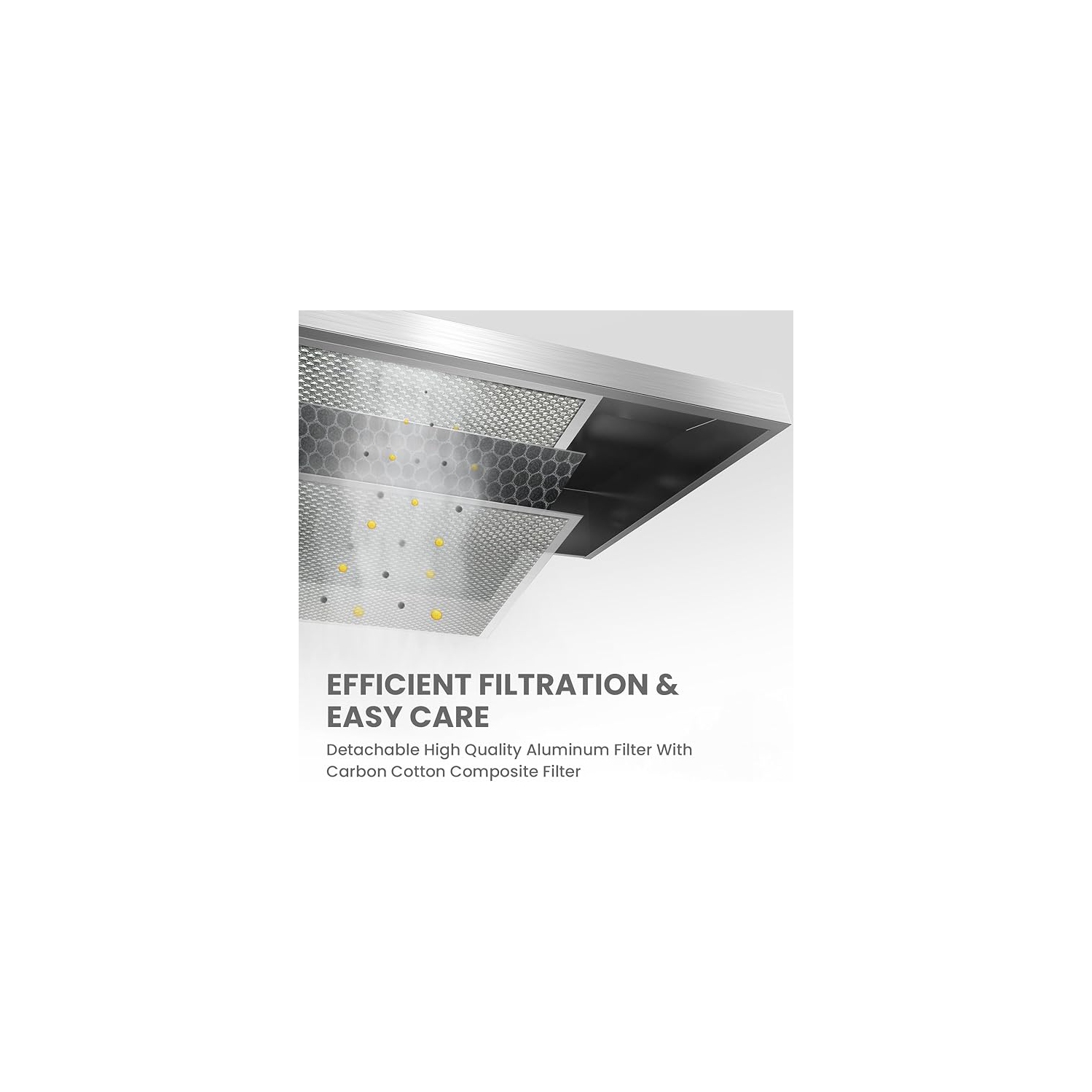 Comfee F13 30-Inch Range Hood, Ducted/Ductless Kitchen Vent Hood, 200 CFM, 2-Speed Exhaust Fan, Durable Stainless Steel with 2 Reusable Filters,