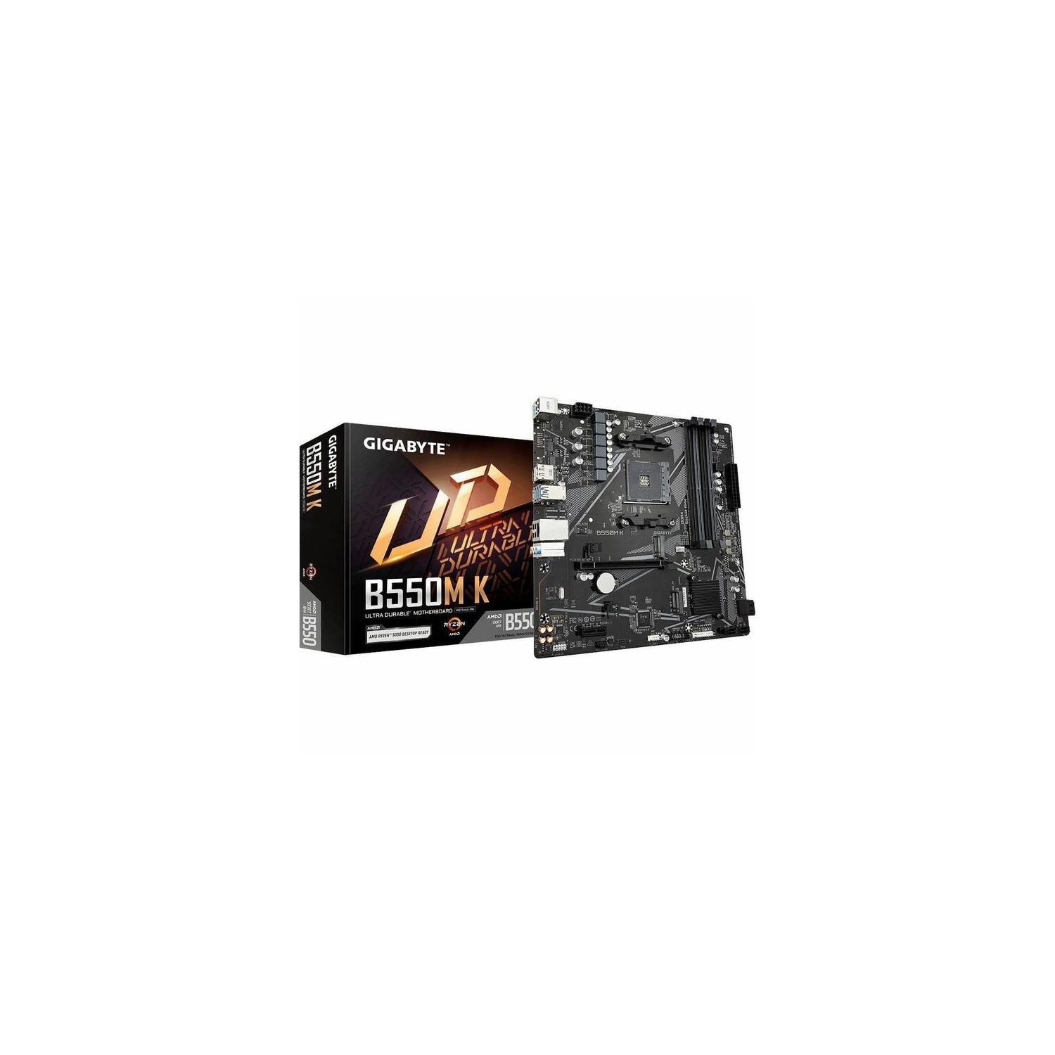 Gigabyte B550M K Ultra Durable B550M K Desktop Motherboard (B550MK)