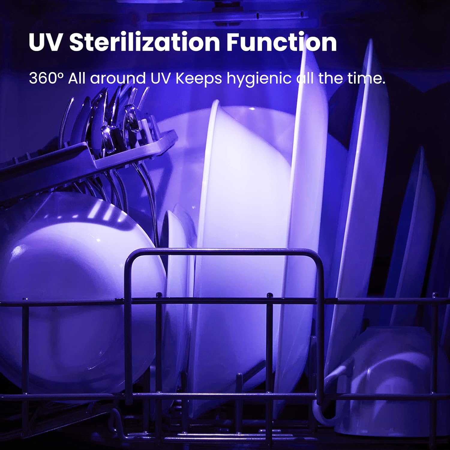 Lave-vaisselle de comptoir de COMFEE, lave-vaisselle portatif Energy Star, 6 couverts, mini lave-vaisselle, VR et appartement