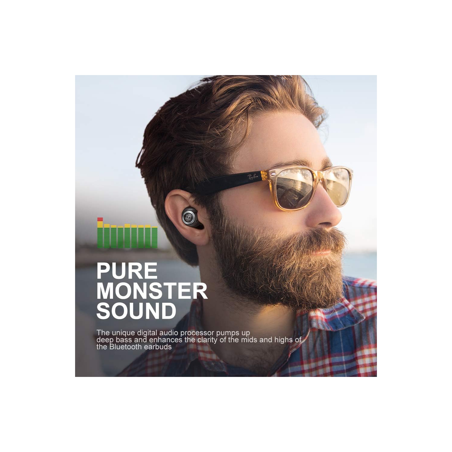 Écouteurs boutons sans fil Achieve 100 AirLinks de Monster