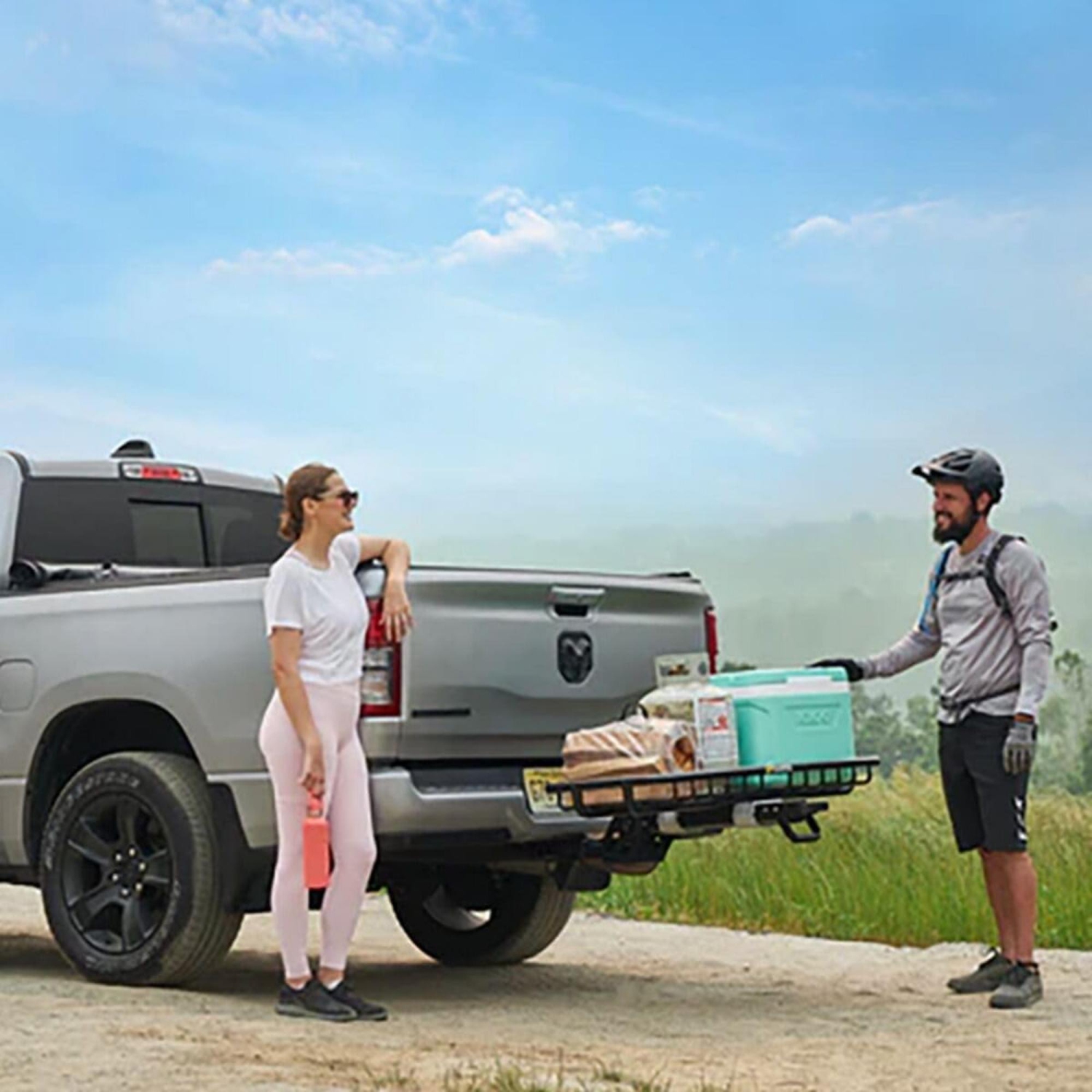 Saris MHS Cargo Basket Tray, Modular Hitch Cargo Carrier System for Cars, Trucks and SUVs