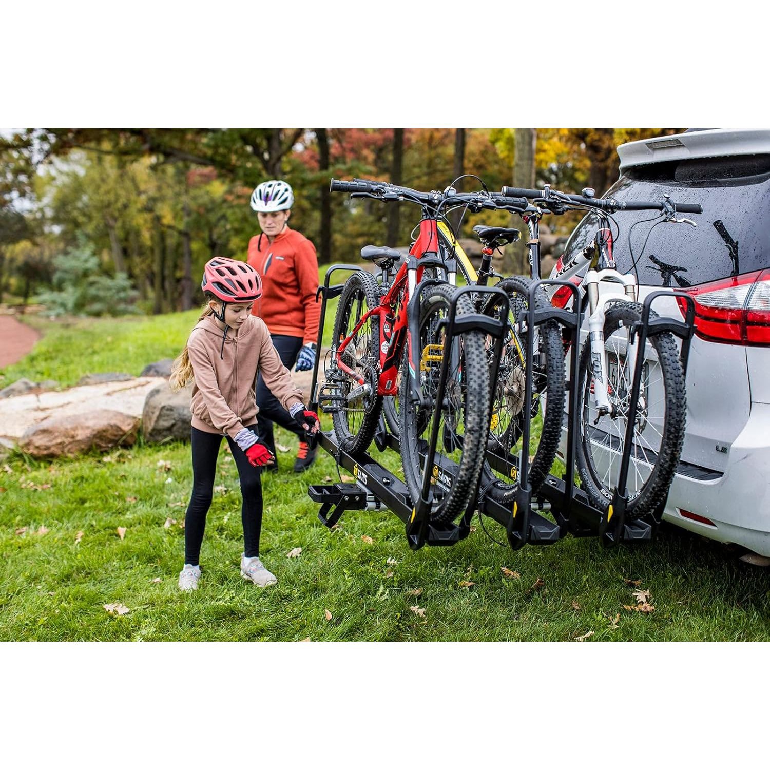 Porte-vélos d'attelage Saris MHS - attelage modulaire pour porte-vélos 3 vélos pour voitures, camions et VUS