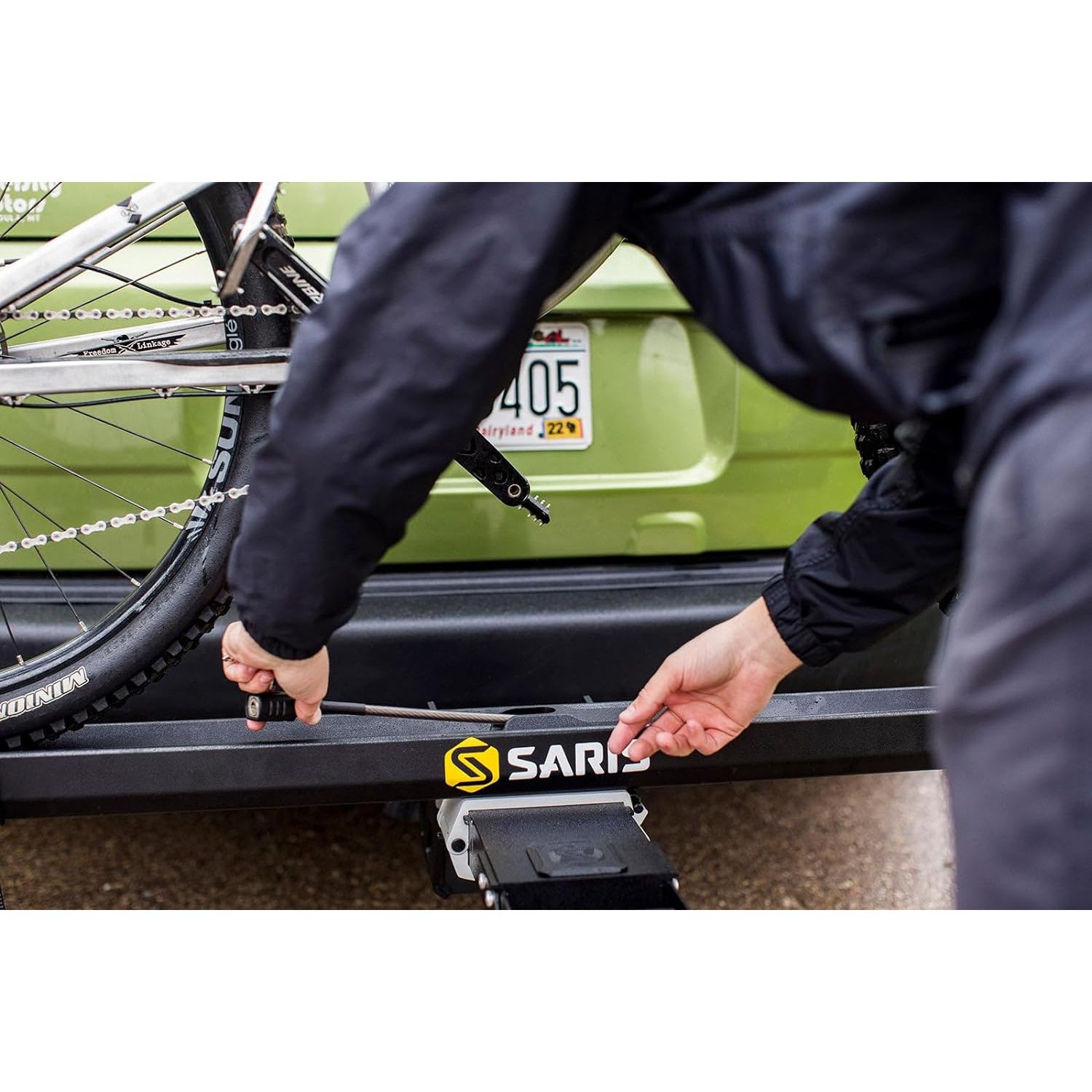 Saris – porte-vélos d’attelage MHS pour VUS, voitures et camions, système d’attelage modulaire – 1 vélos