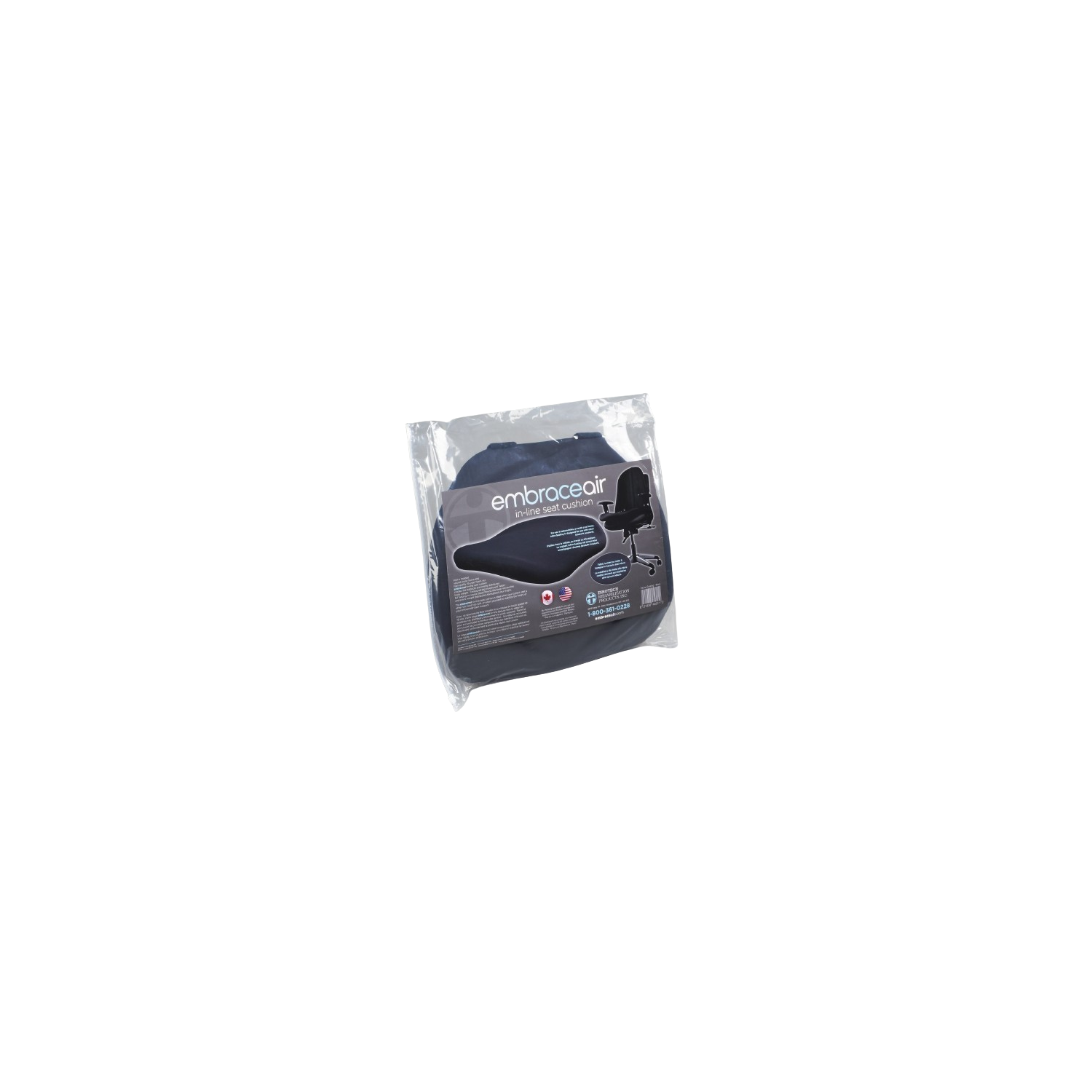 In-Line Seat Cushion (Made in Canada)- Black