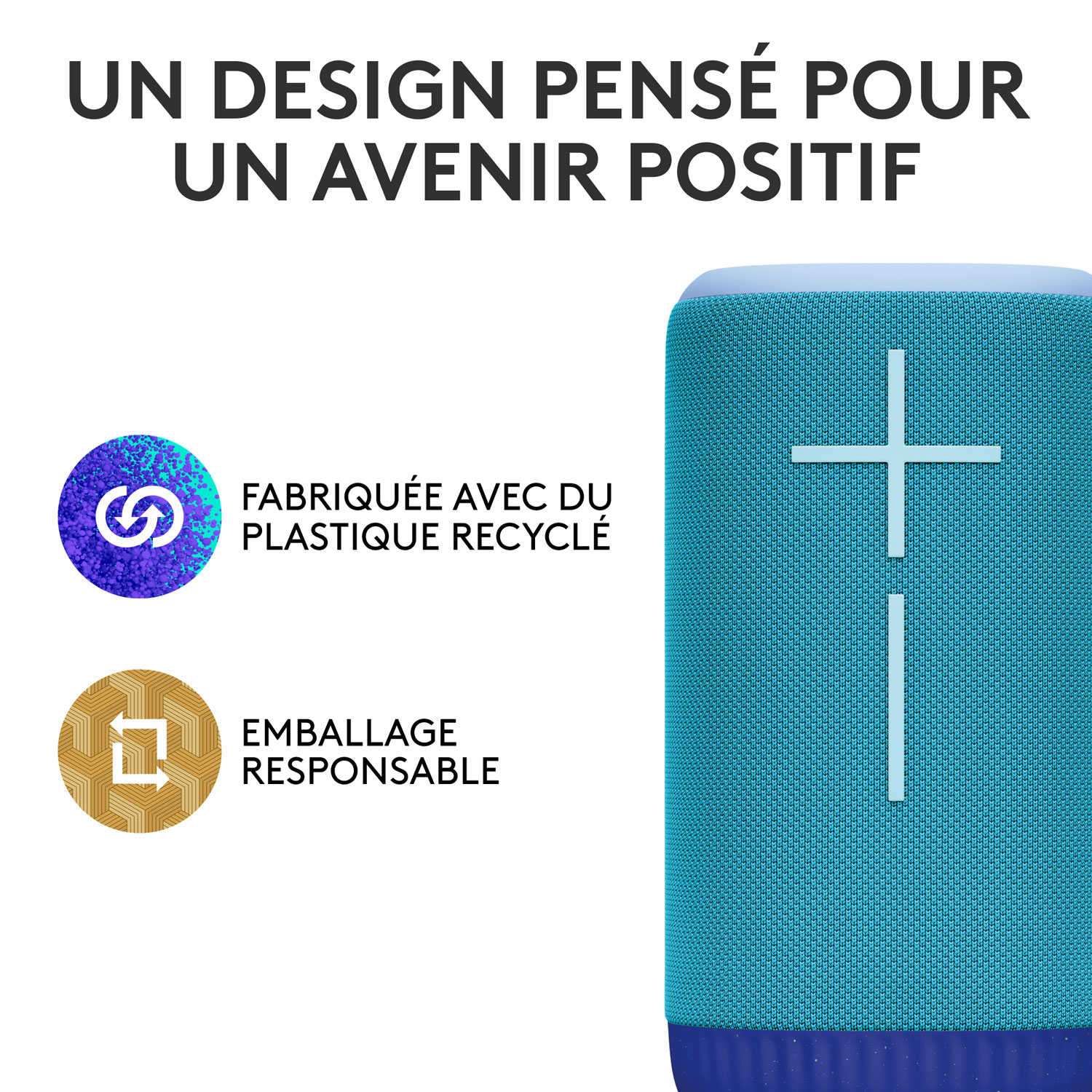 Haut-parleur sans fil Bluetooth étanche EVERBOOM d'Ultimate Ears - Bleu cobalt