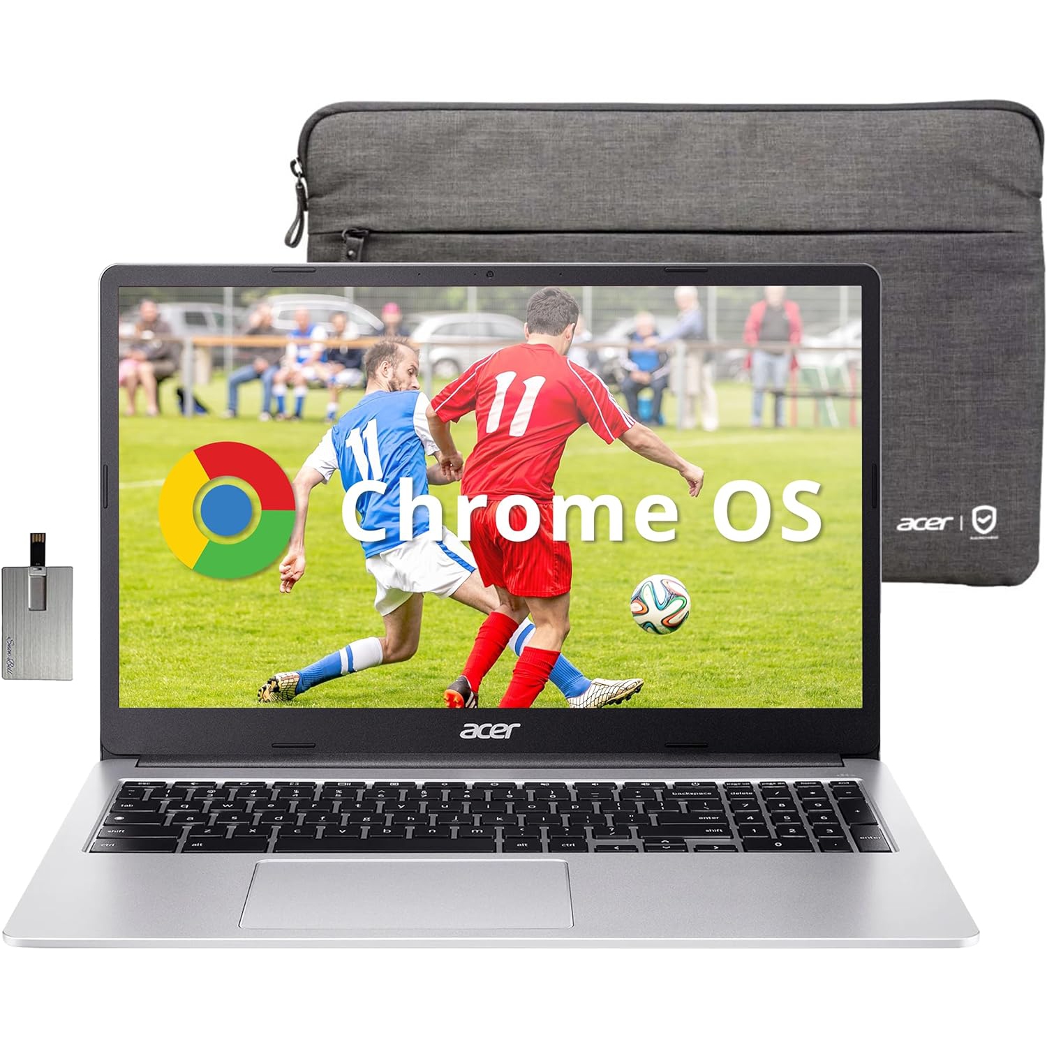 Acer Chromebook 15.6" Full HD IPS Display, Intel Celeron N4500,64GB eMMC, 4GB LPDDR4 RAM, Intel UHD Graphics, Numeric Keypad, WiFi 6, Chrome OS,