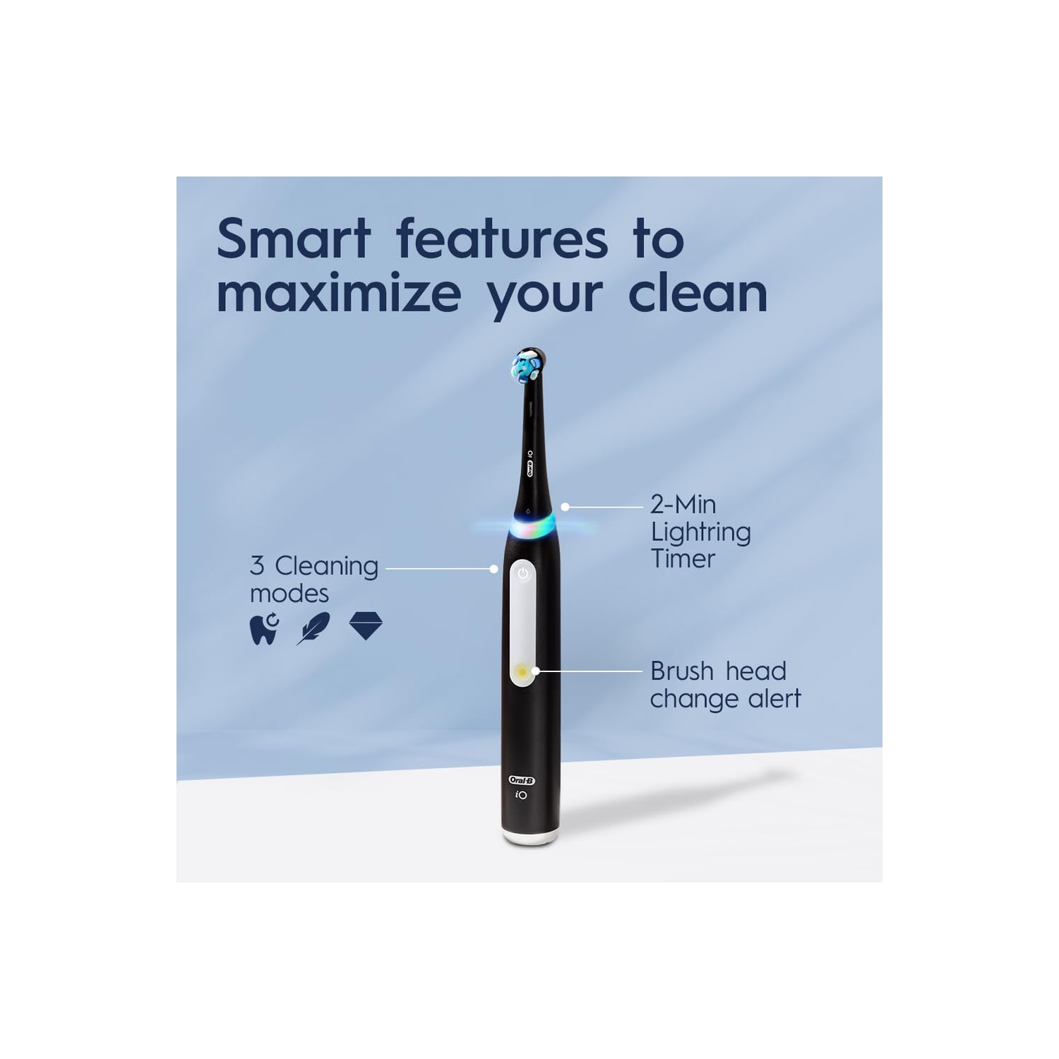 Brosse à dents électrique Oral B IO Series 3 avec tête de brosse, rechargeable, blanc