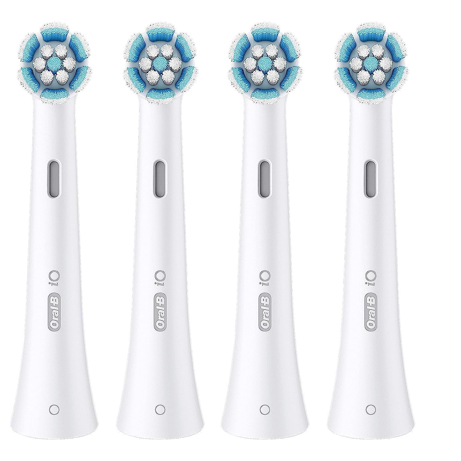 Têtes de brosse de rechange IO Genuine d’Oral-B, soins doux, recharges pour brosses à dents électriques IO d’Oral-B, blanc, 4 unités
