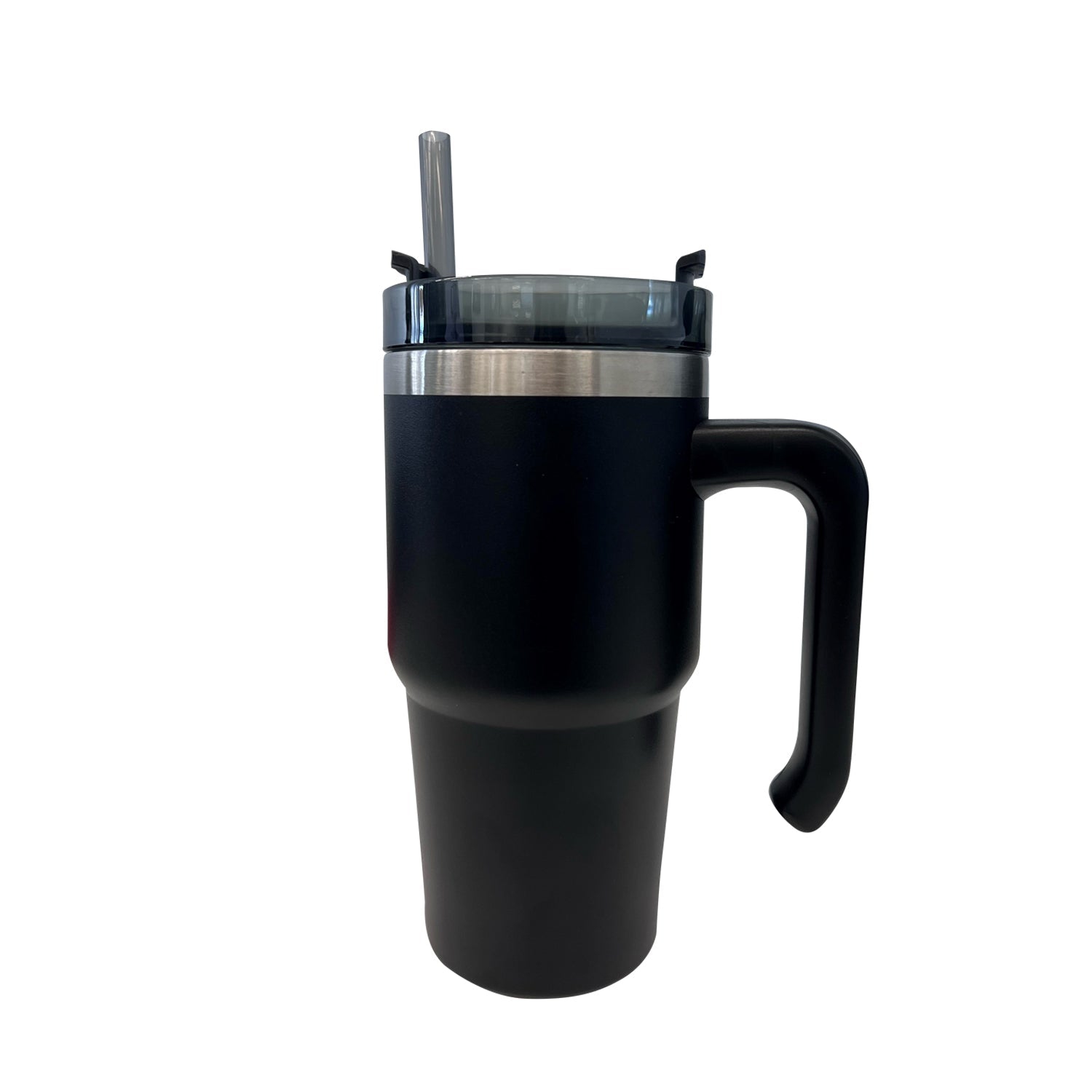 JS Gourmet - Double-Wall Insulated Stainless Steel Travel Mug, 600ml Capacity, Black