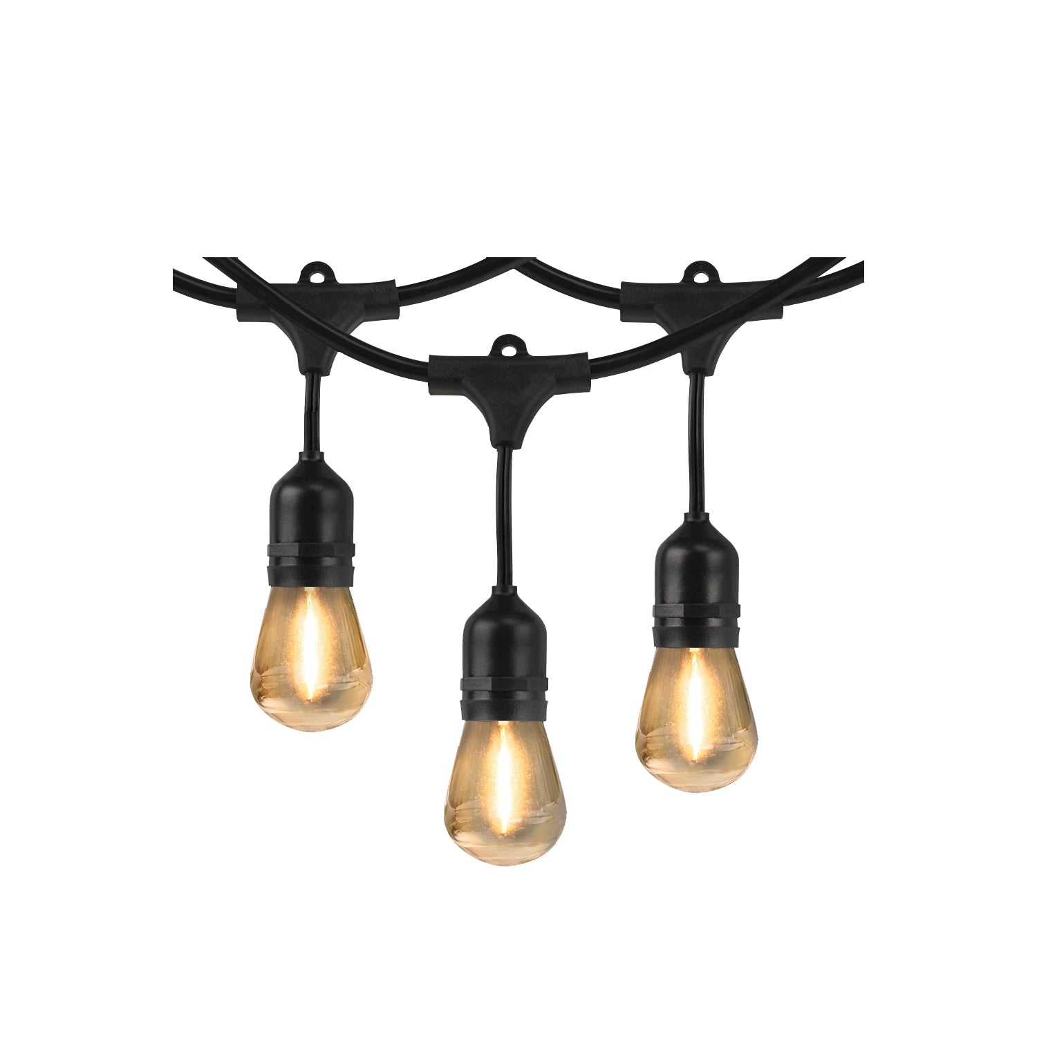 Xtricity - Outdoor LED String Lights, Waterproof, 48 Feet Long, 2200K Soft White