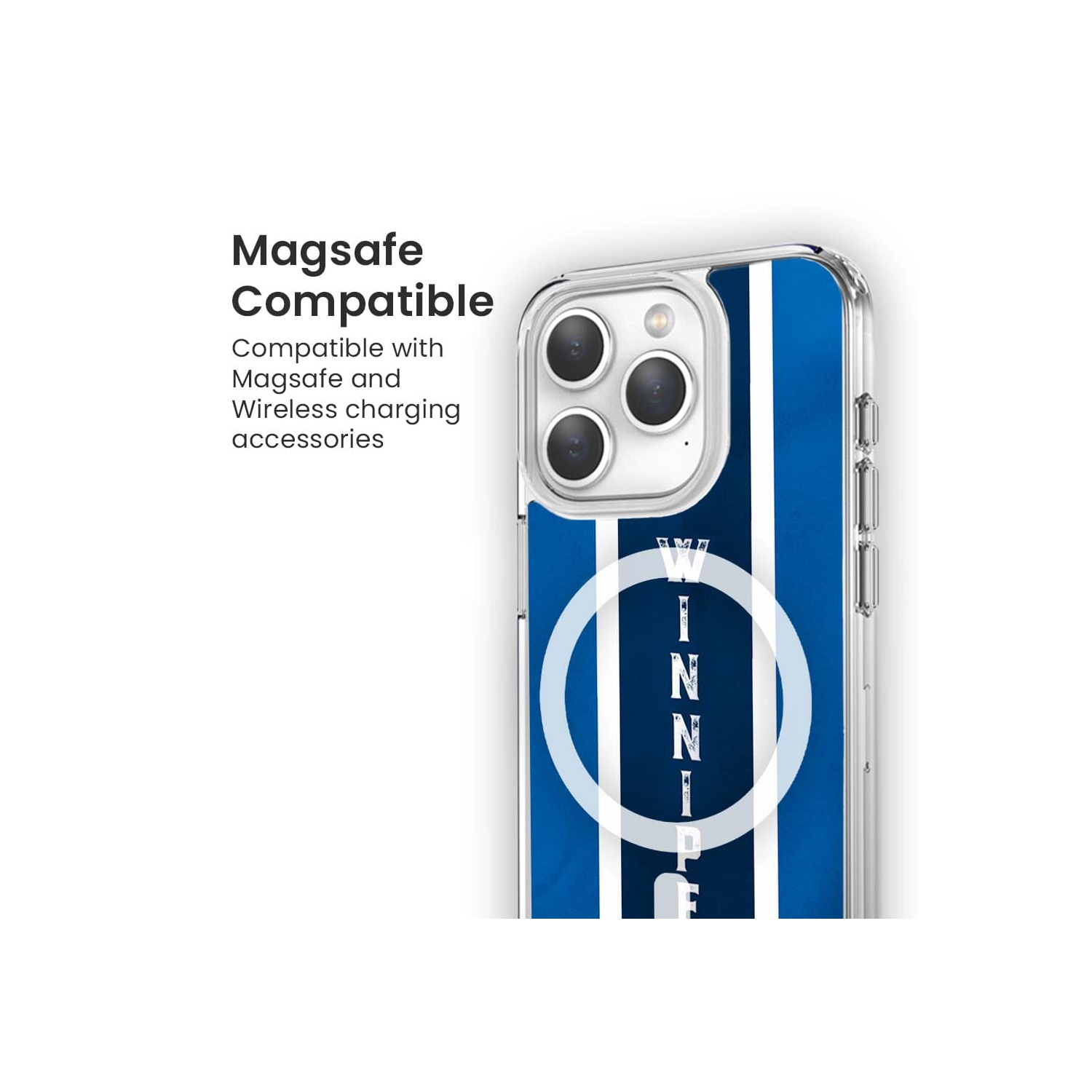 MagSafe iPhone 15 Pro Max Winnipeg Design Clear Case