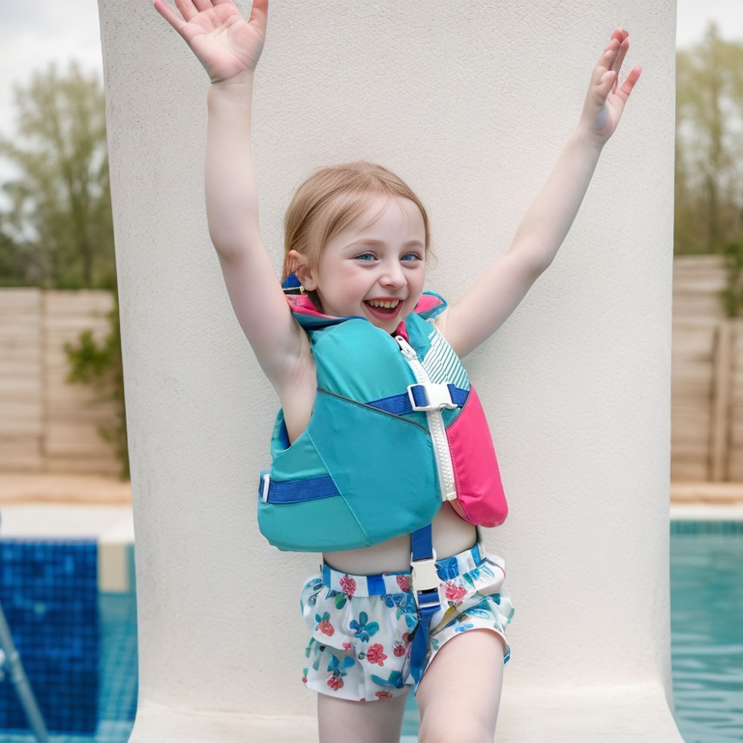 Stohlquist Child Life Vest, USCG Approved and Transport Canada Approved Kids Life Jacket for 30-60 lbs, Type II PFD Personal Flotation Device