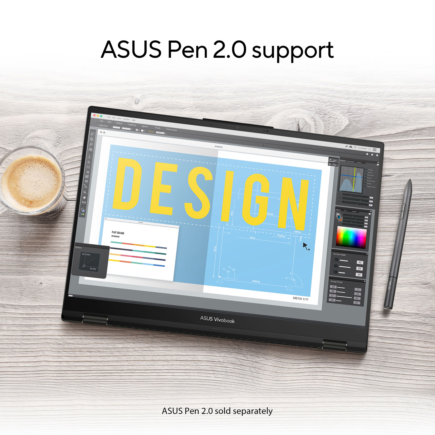 Portable à écran tactile de 16 po VivoBook S 16 Flip d'ASUS - Noir minuit