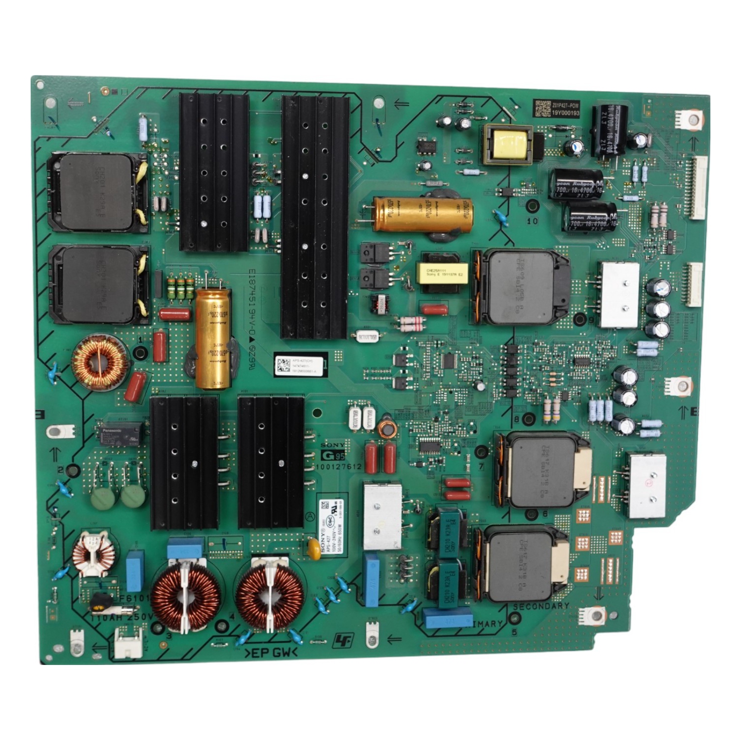 Refurbished (Good) SONY XBR65A9G 65" OLED 4K HDR SMT TV (Power Cba) G95(ch)-static Converter(tv) P/N: 1-474-746-11