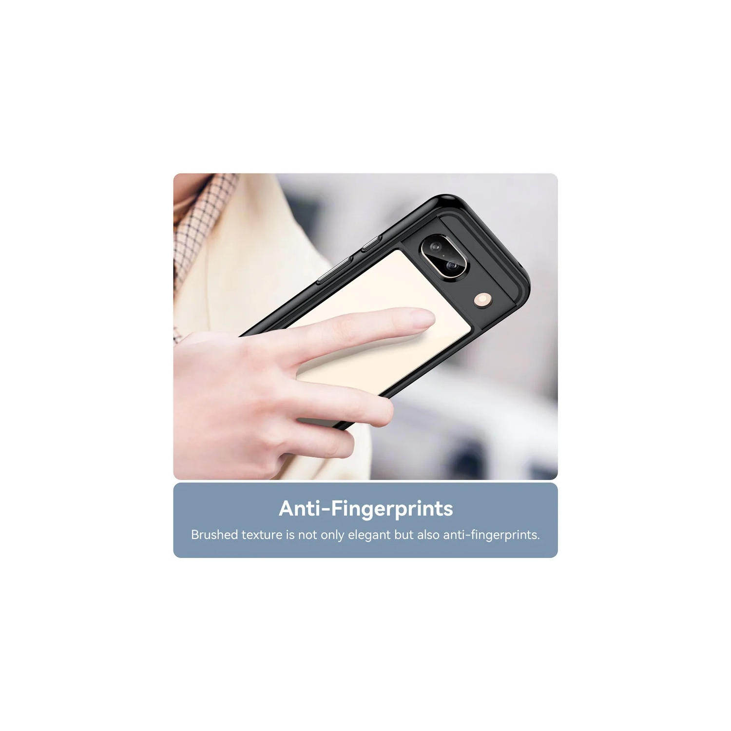 XCRS – Étui rigide mince transparent en acrylique Crystal, protection complète pour Pixel 8a de Google