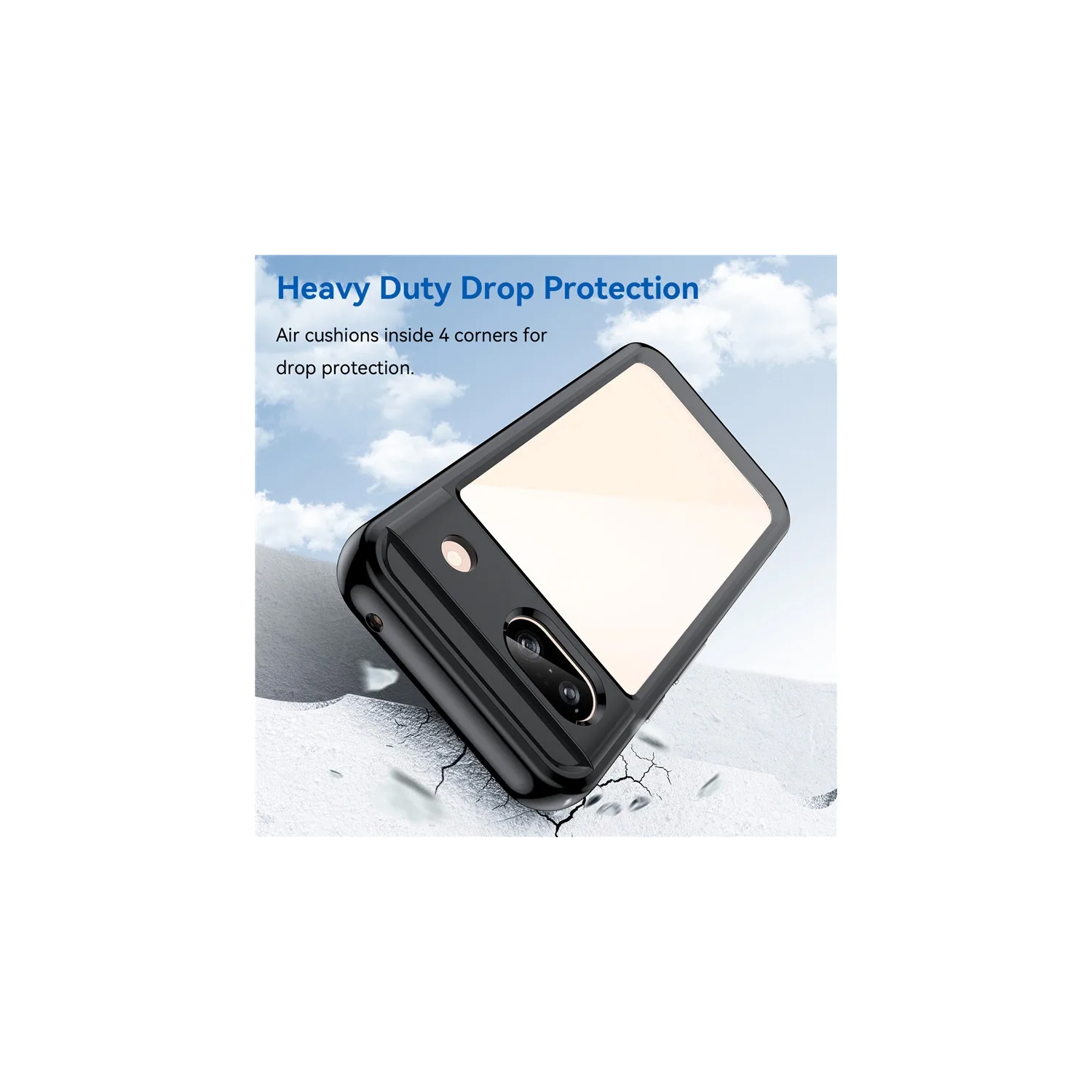 XCRS – Étui rigide mince transparent en acrylique Crystal, protection complète pour Pixel 8a de Google