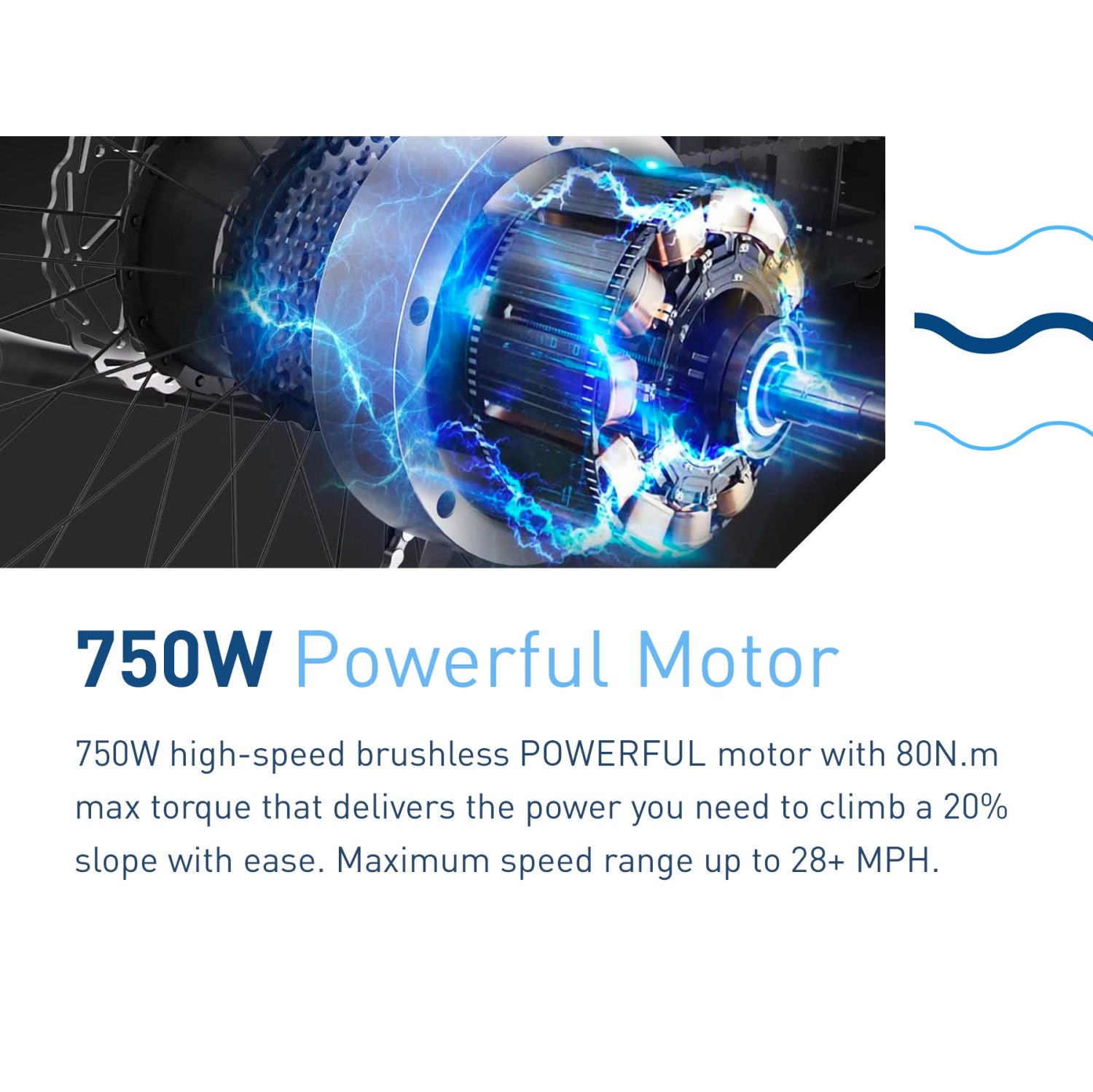 Hiboy P6 Electric Bike for Adults, 32KM/H 100KM Range 750W Motor 48V 13Ah Removable Battery Ebike, 26” x 4.0" Fat Tire Mountain Bicycle, Shimano 7