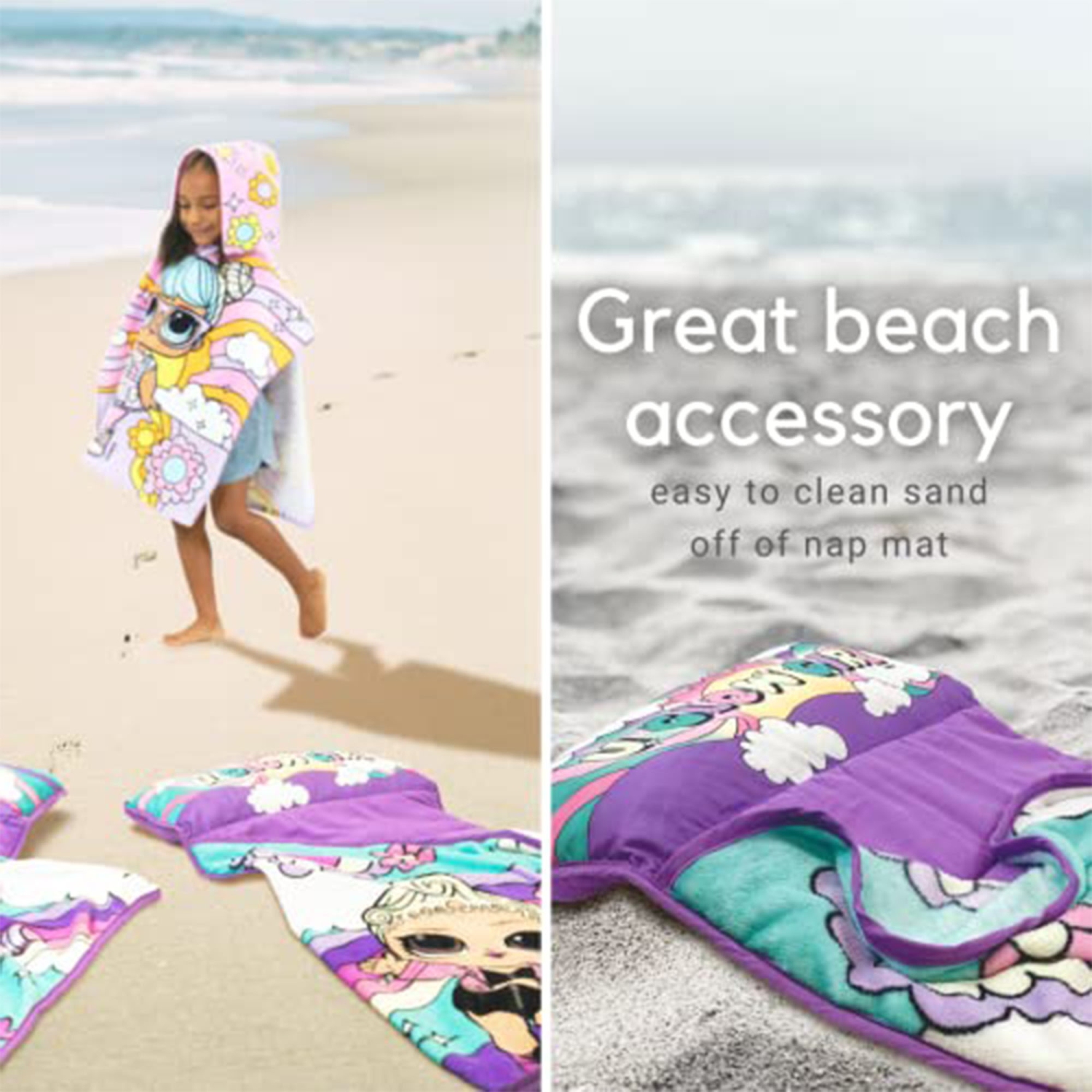 LOL Surprise" Soft Sleeping Toddler Nap Mat Blanket with Pillow for Kids