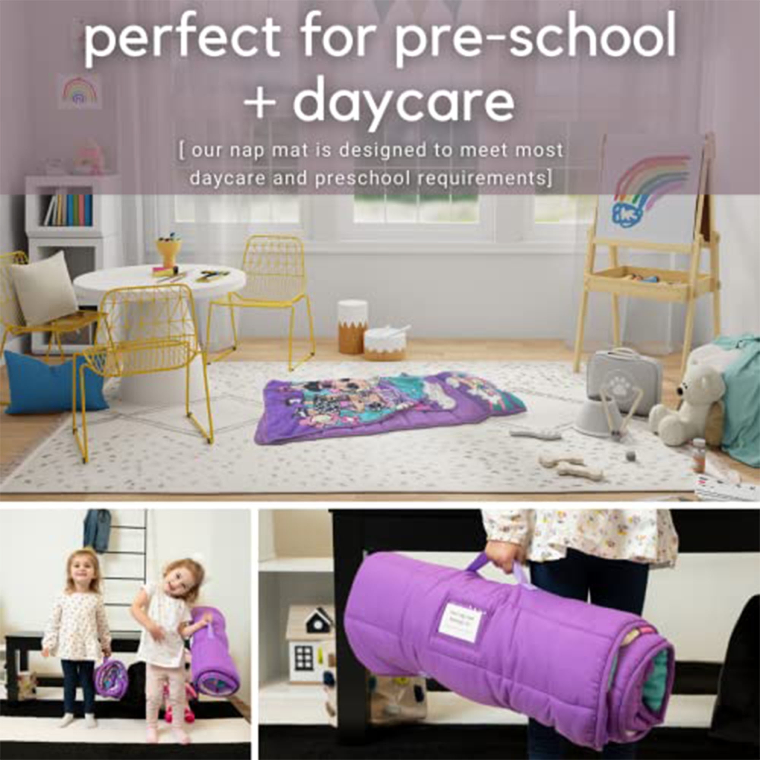 LOL Surprise" Soft Sleeping Toddler Nap Mat Blanket with Pillow for Kids