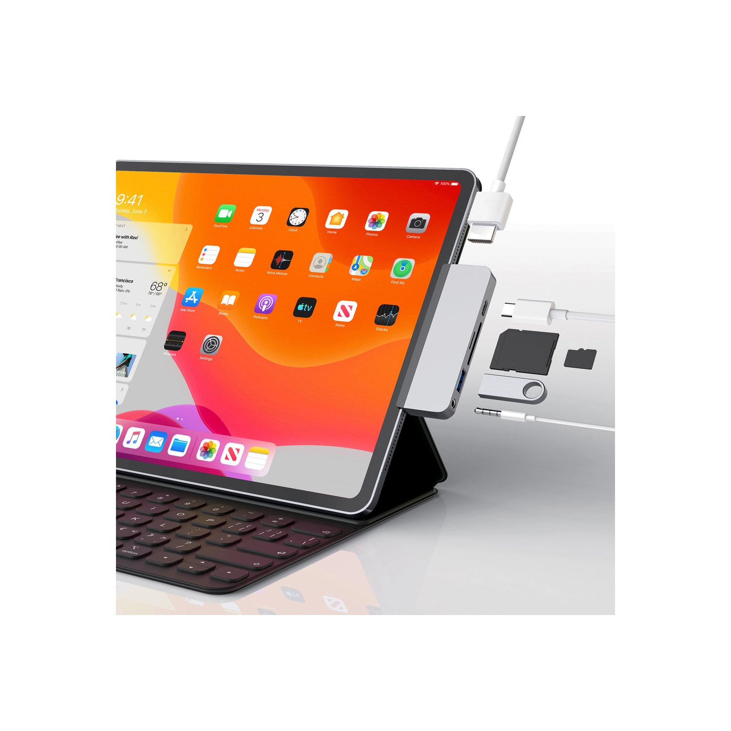 HyperDrive 6-in-1 USB-C Hub for iPad