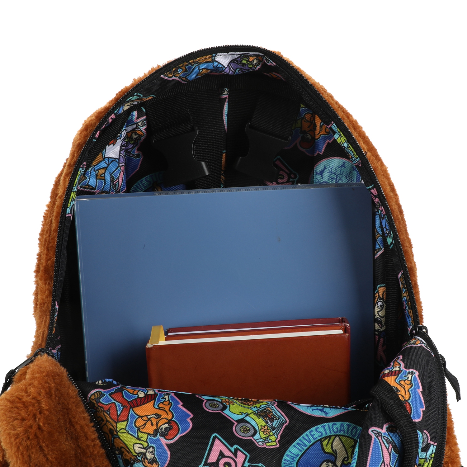 Sac à dos réversible de 16 po Fuzzy de Scooby-Doo avec oreilles