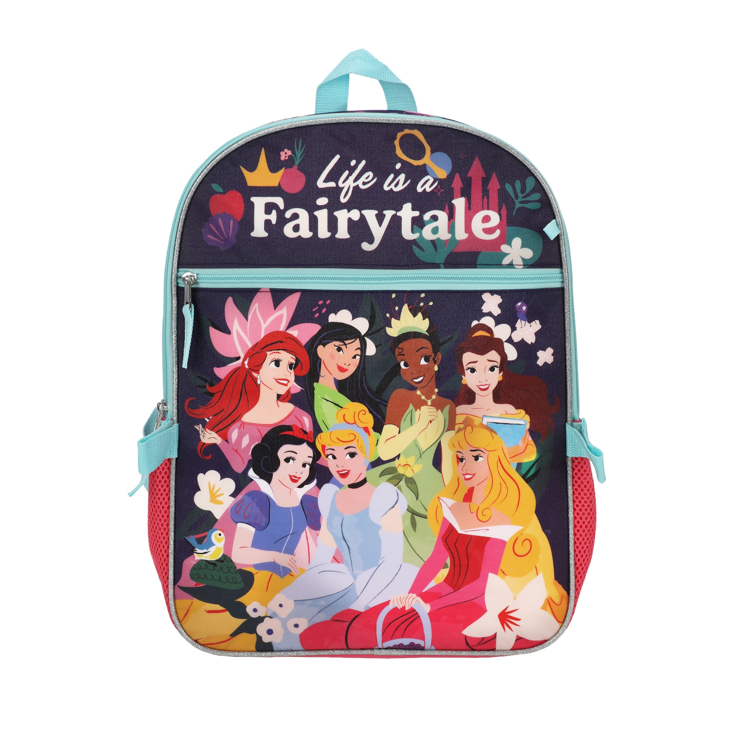 Ensemble 5 pièces sac à dos et sac-repas Disney Princess Life IS a Fairytale Kids, 16 po