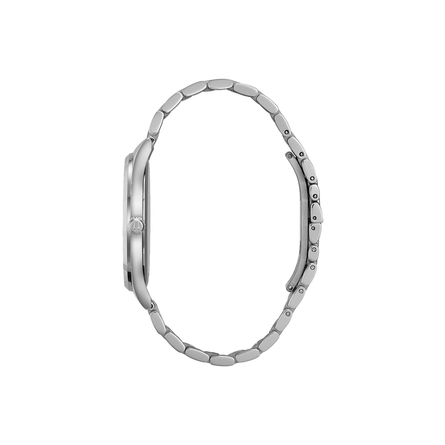 Montre à quartz classique pour hommes de Bulova 40&nbsp;mm avec boîtier et bracelet en acier inoxydable argenté et cadran gris