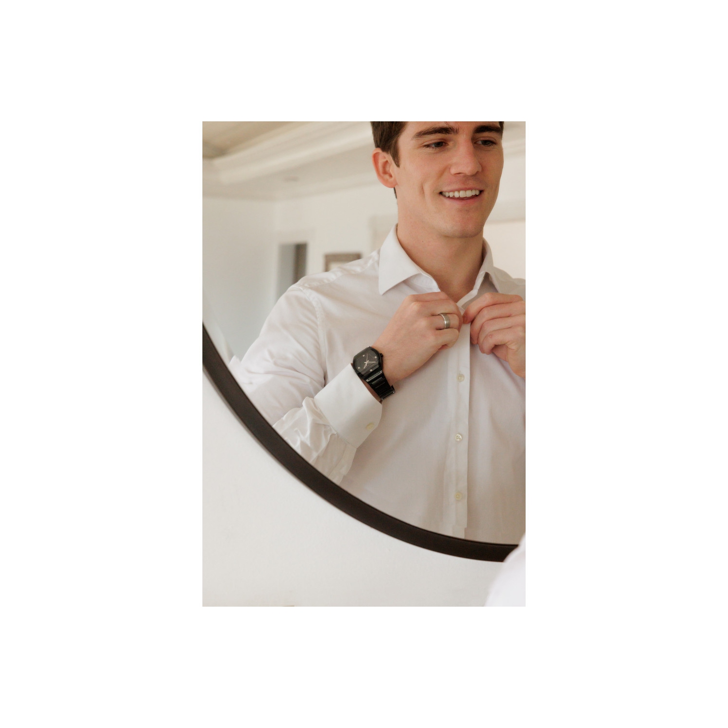 Bulova Mens Gemini Quartz Watch 40mm Black Stainless Steel Case and Bracelet with Black Dial