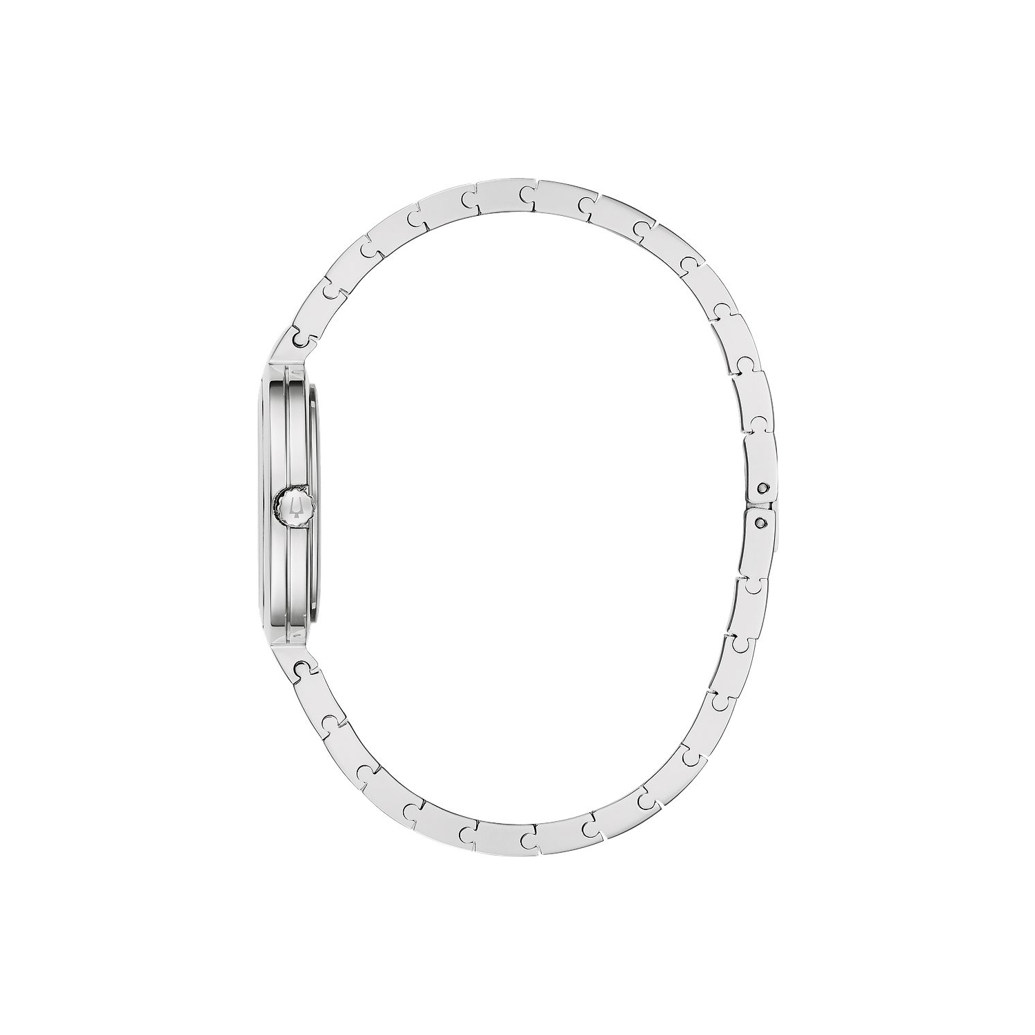 Montre à quartz pour femmes Rhapsody 30&nbsp;mm avec boîtier et bracelet en acier inoxydable argenté et cadran noir de Bulova