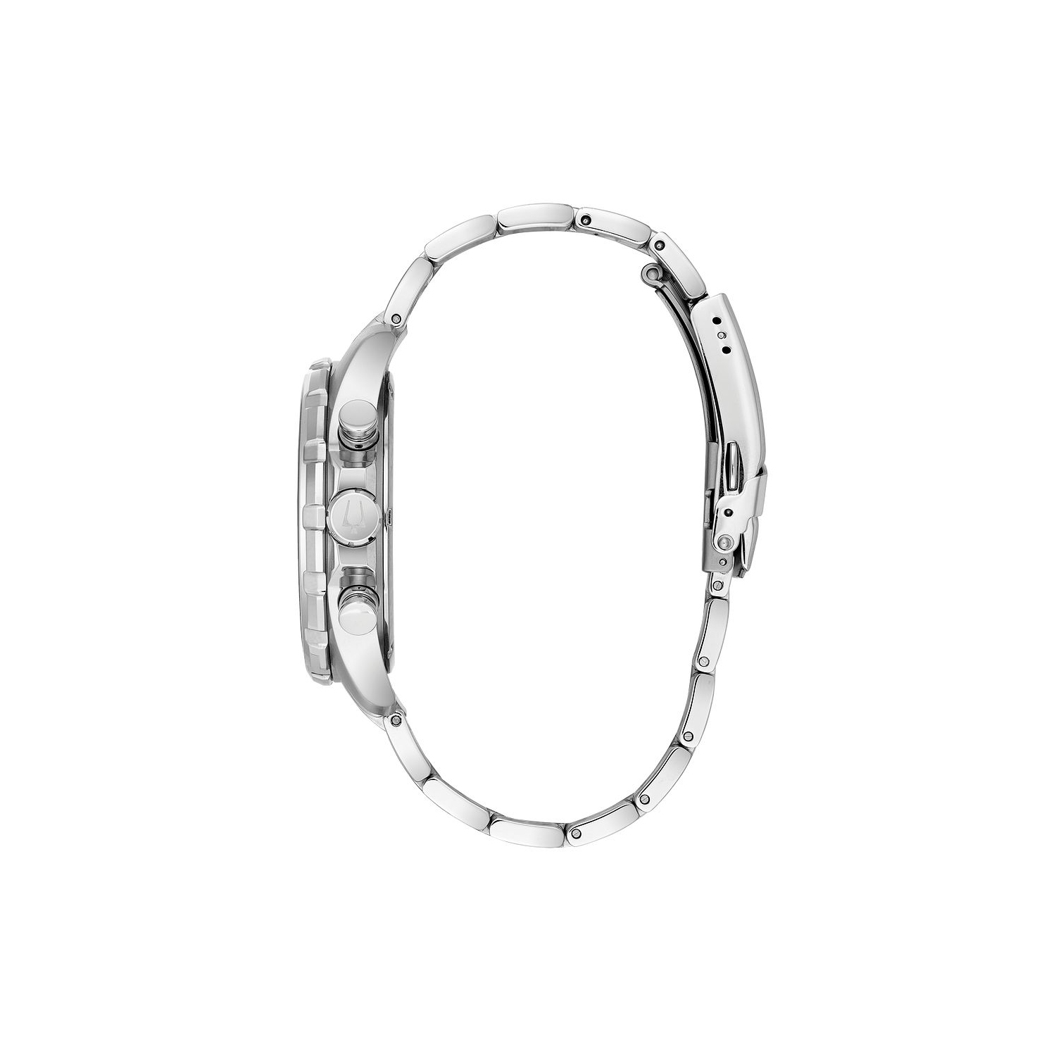 Montre à quartz homme Marine Star de Bulova, 43&nbsp;mm boîtier et bracelet en acier inoxydable argenté et cadran bleu