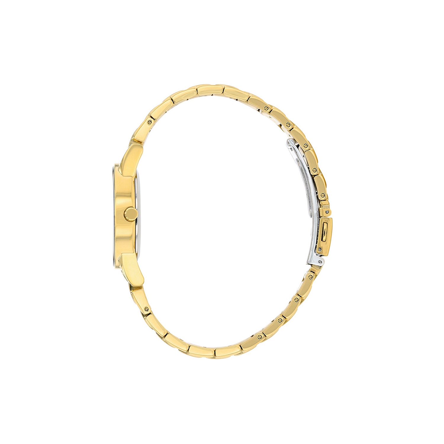 Citizen Ladies Axiom Eco-Drive Watch 30mm Gold-Tone Stainless Steel Case and Bracelet with Black Dial