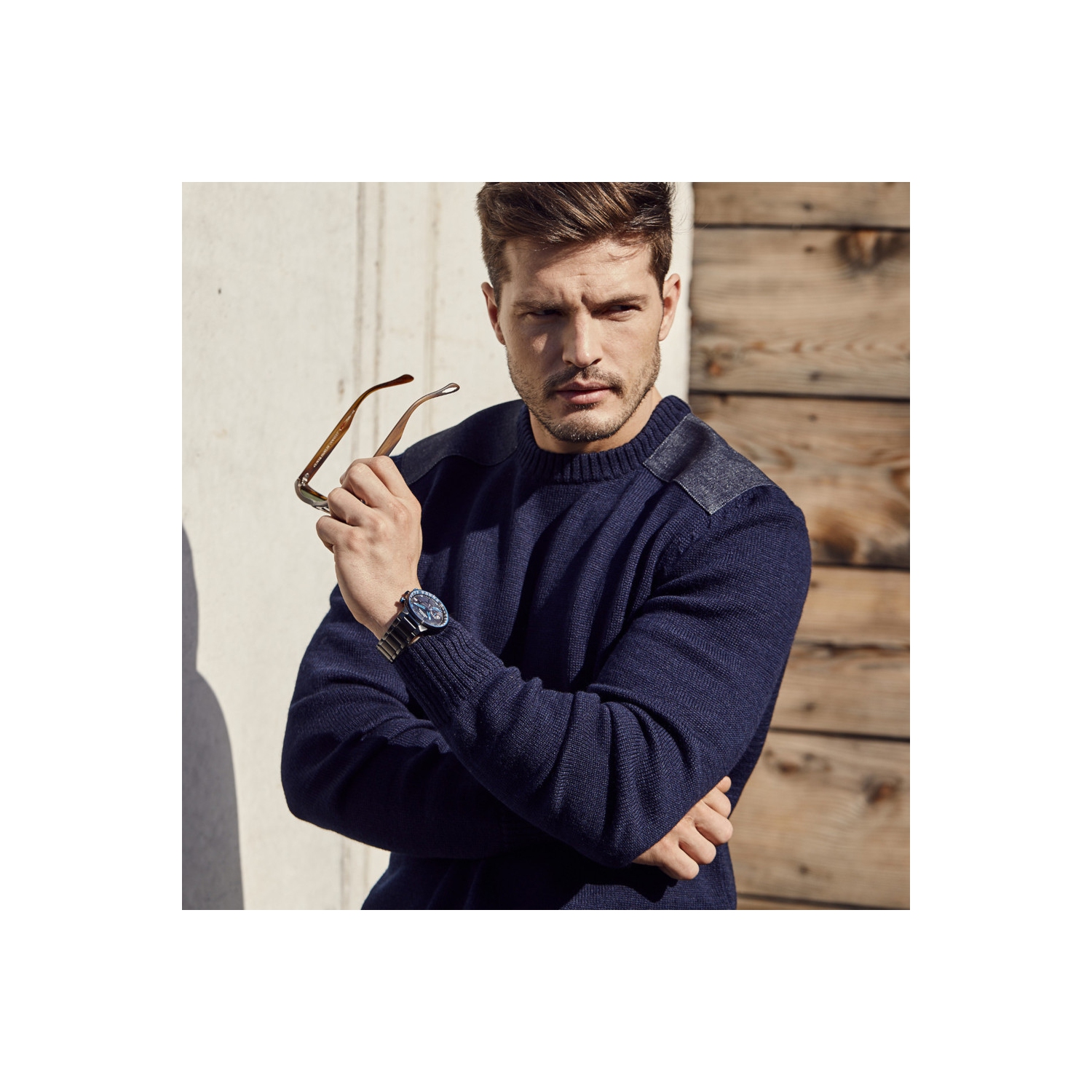 Citizen Mens Satellite Wave GPS Freedom Eco-Drive Watch 44mm Black Stainless Steel Case and Bracelet with Black Dial