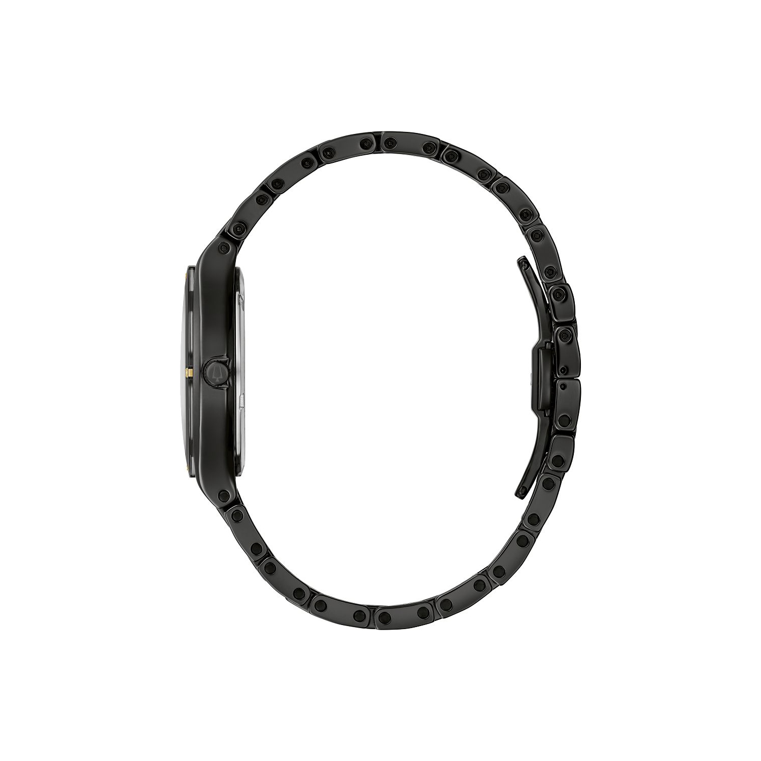 Montre quartz Millennia pour femmes de Bulova 34,5&nbsp;mm avec boîtier céramique noire et boîtier en inox et bracelet céramique noir avec cadran noir