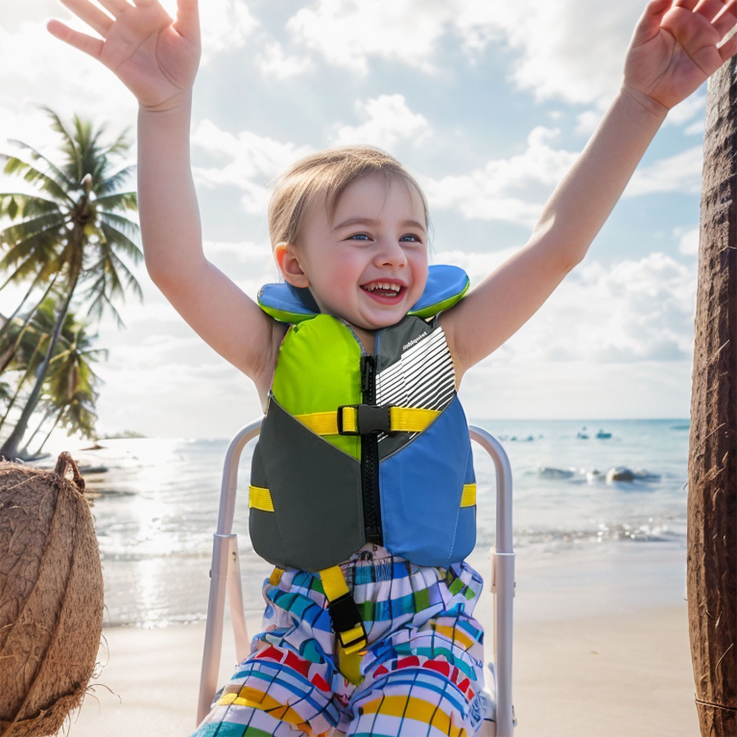 Stohlquist Child Life Vest, USCG and Transport Canada Approved Kids Life Jacket for 30-60 lbs, Type II PFD Personal Flotation Device