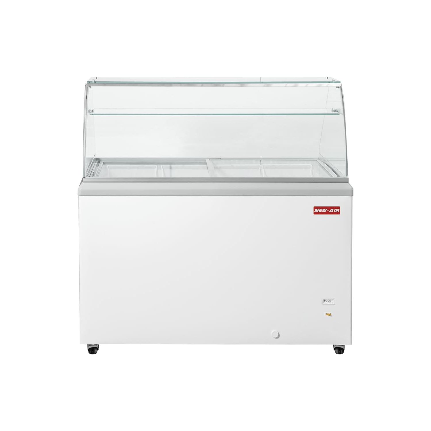 New Air commercial 50 po 12,9 pi3 avec Armoire à crème glacée - Blanc/Gris