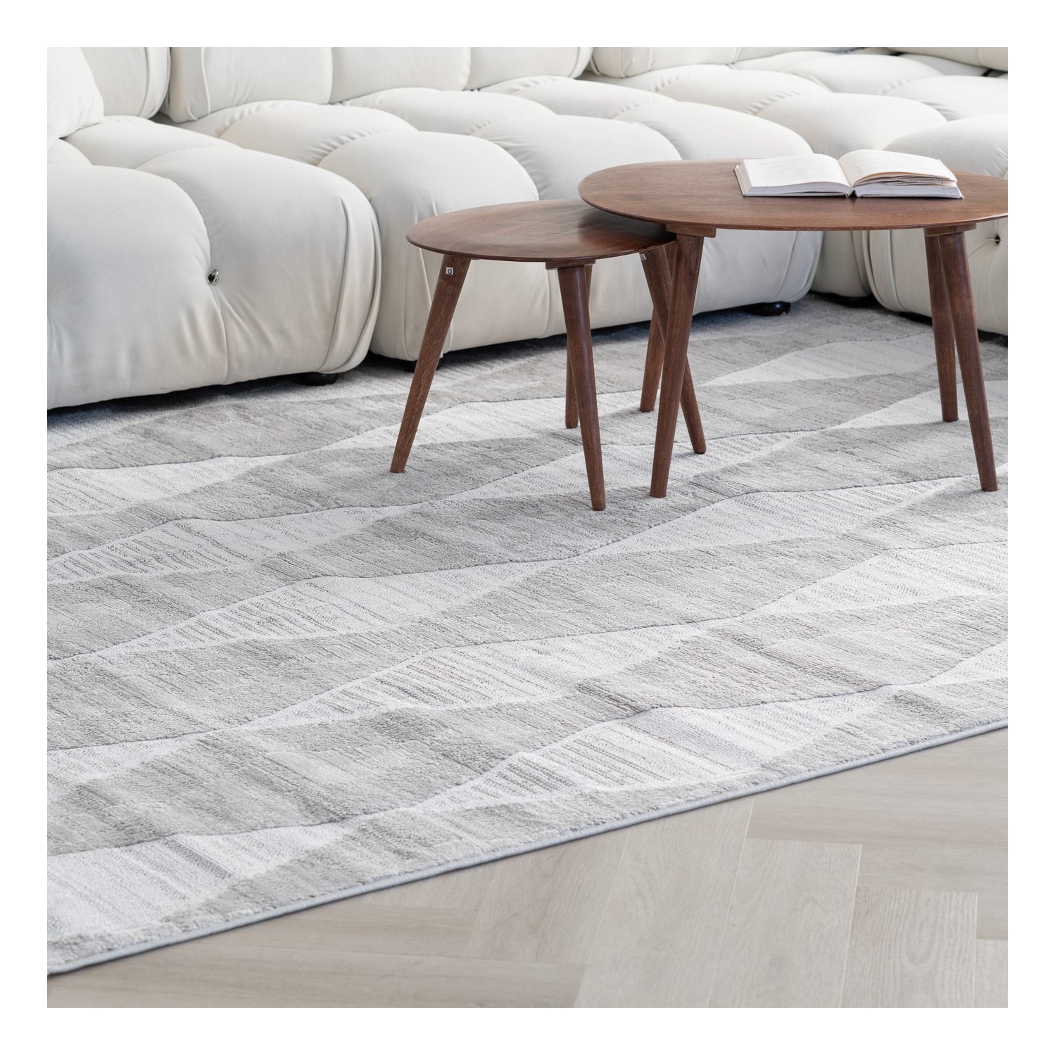 Tapis d'intérieur contemporain Nelio à chevrons Branch